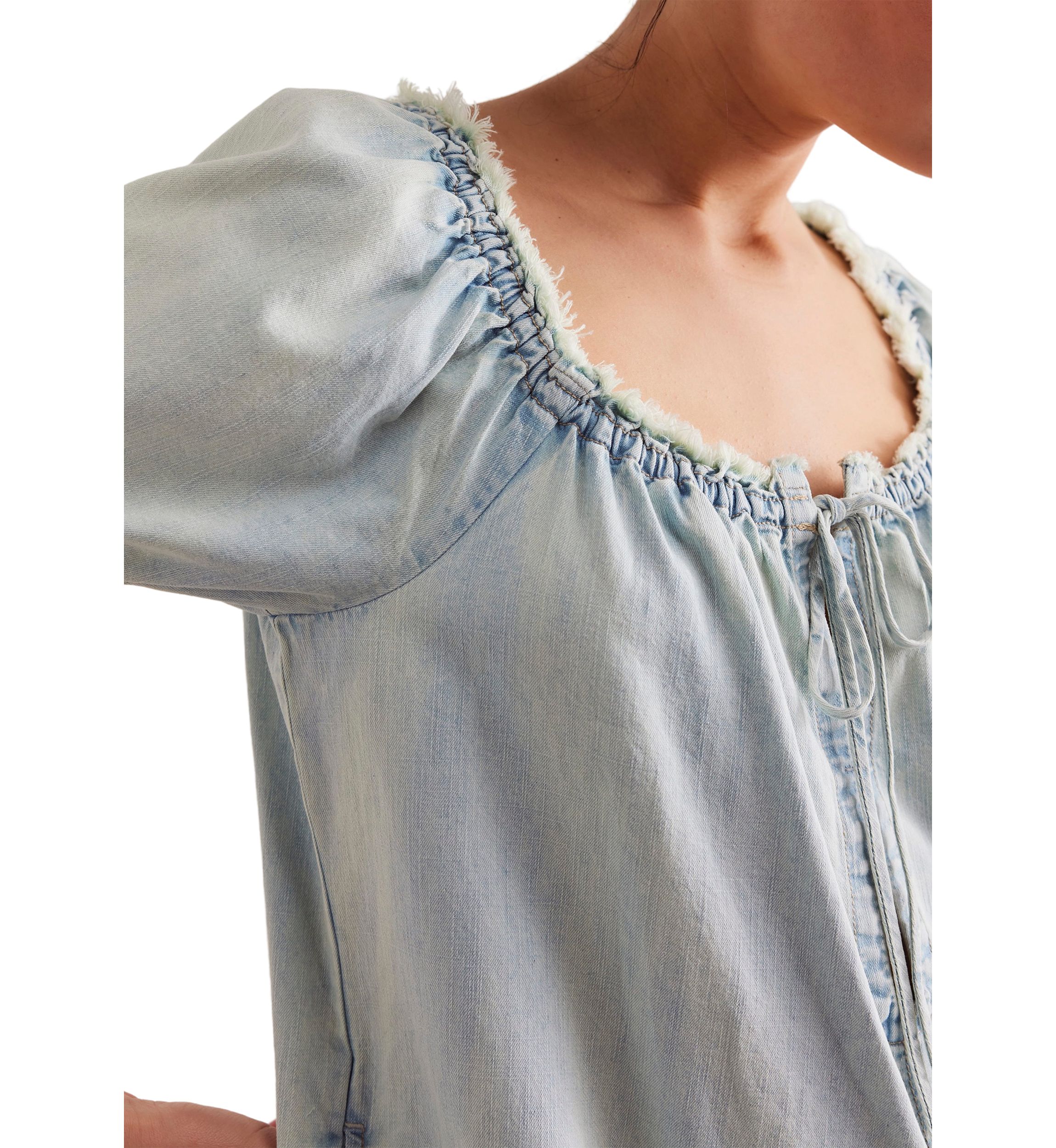 We the Free Daisy Denim Babydoll Romper