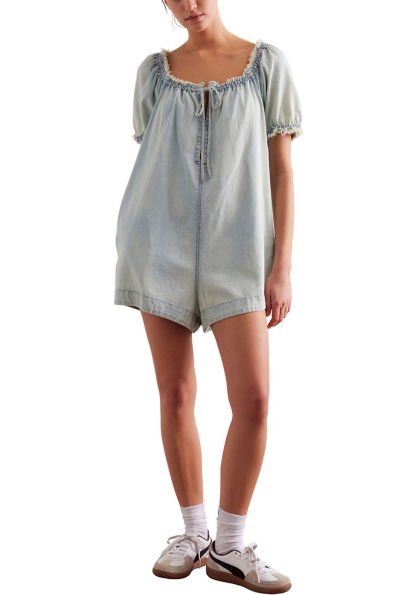 We the Free Daisy Denim Babydoll Romper