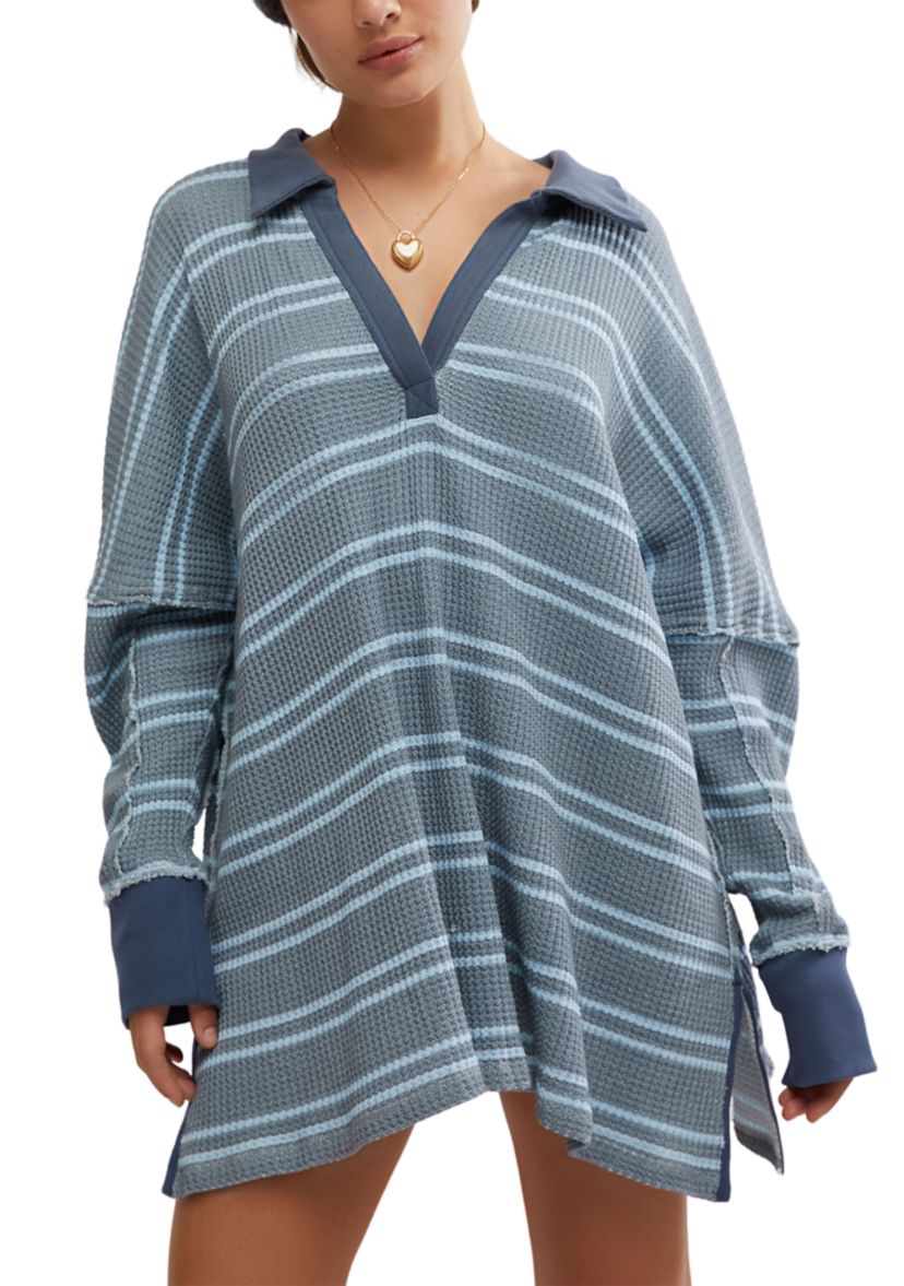 We The Free Striped Travis Polo