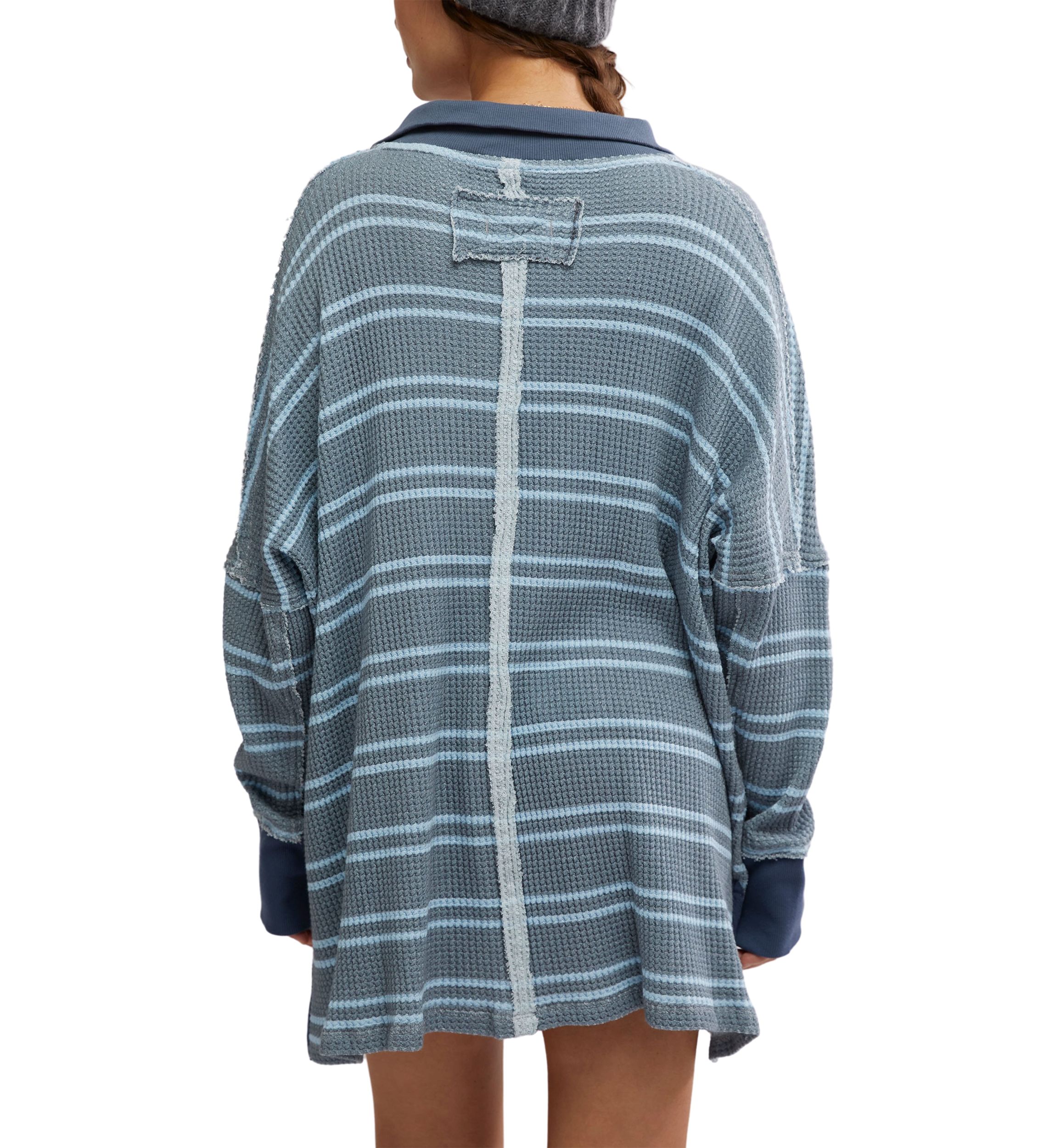We The Free Striped Travis Polo