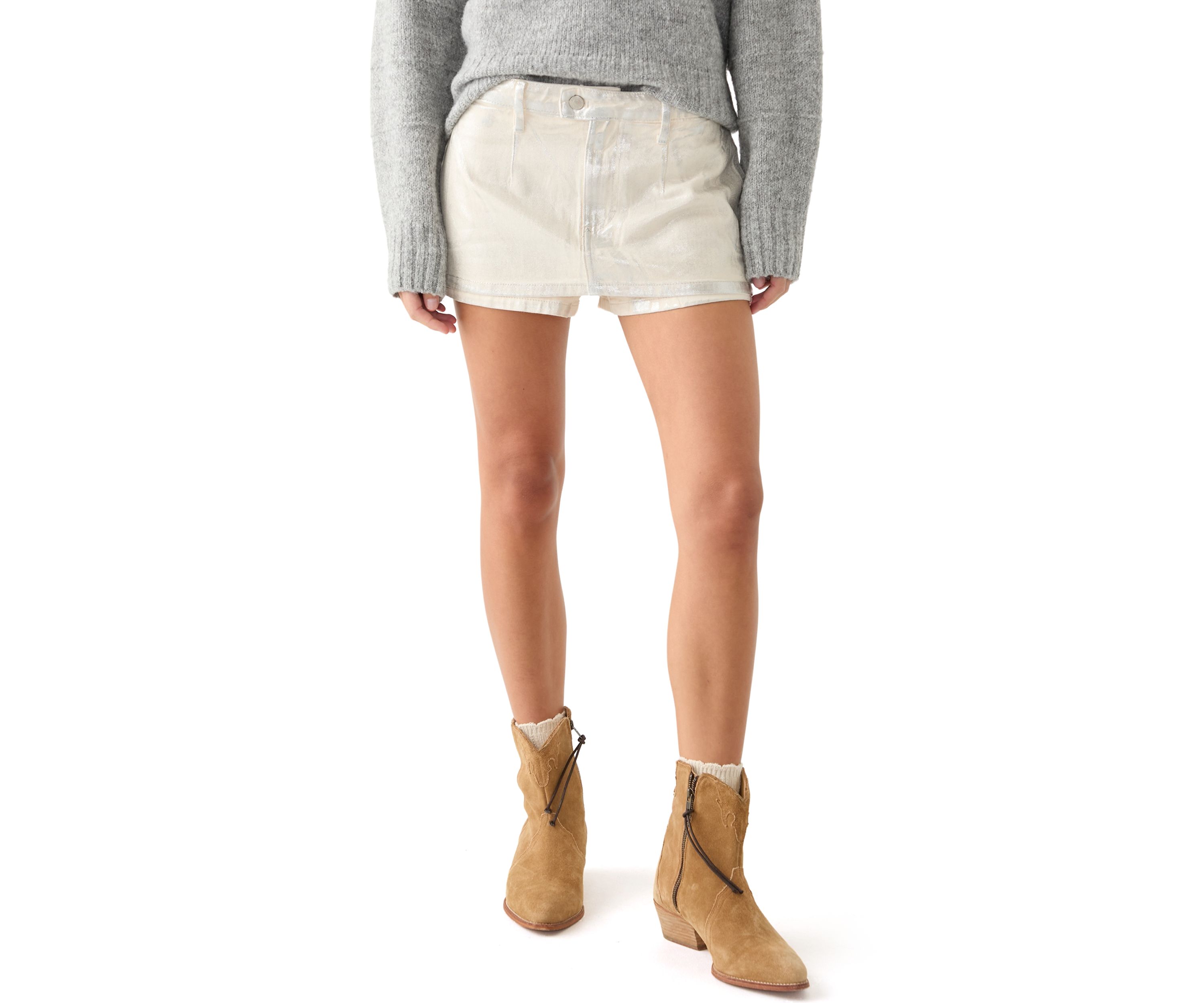 Galivanting Metallic Skort