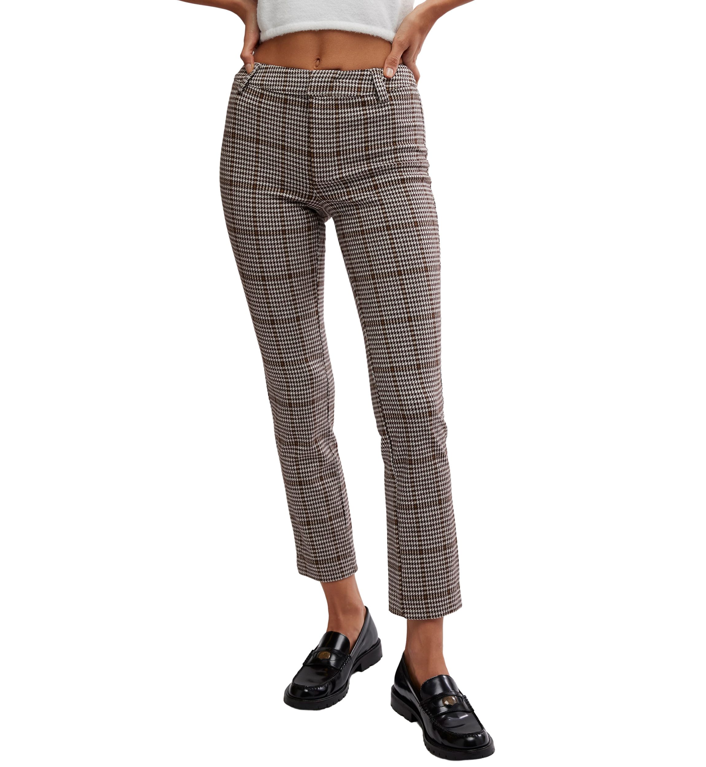 Molly Slim Plaid Pants