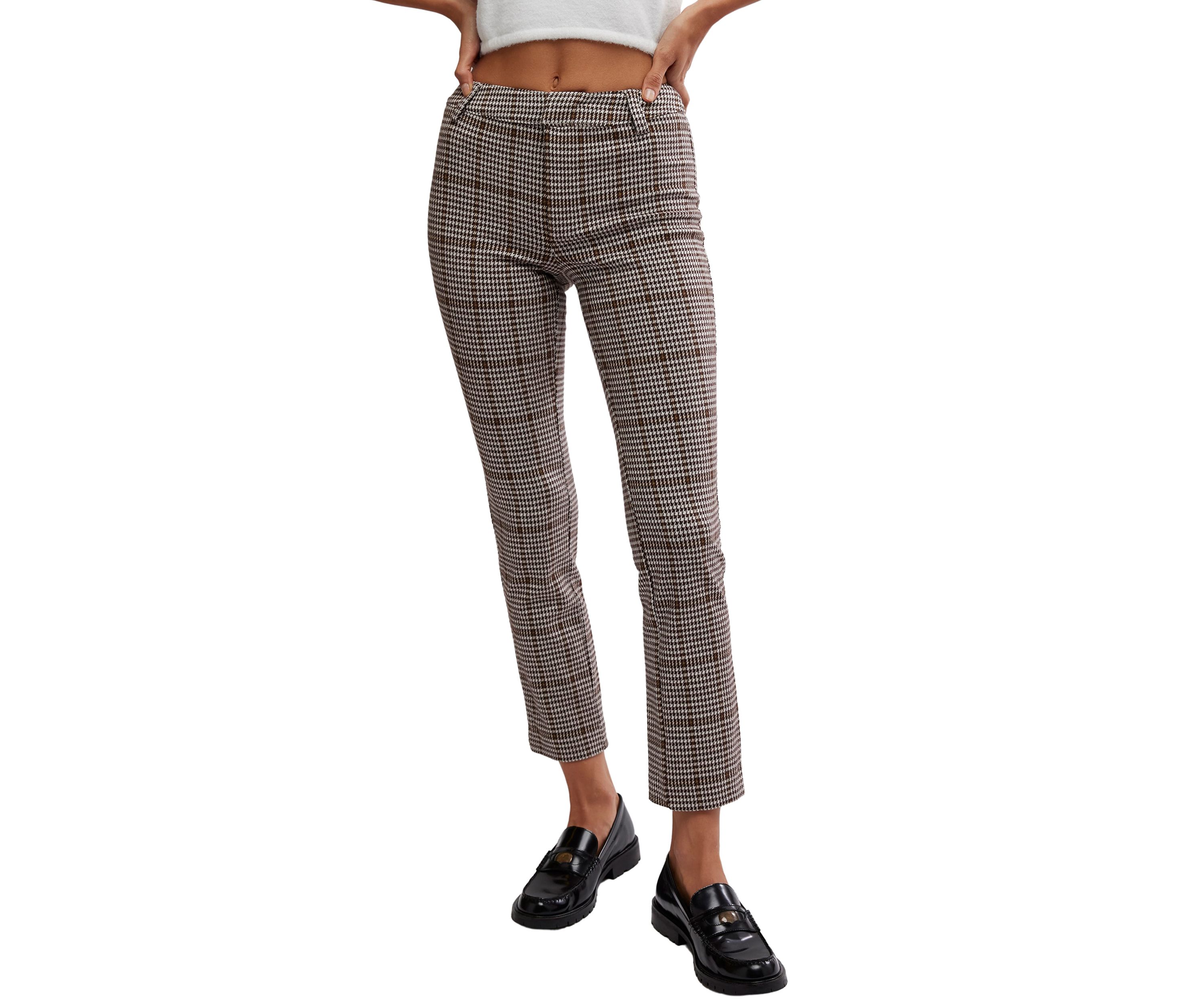 Molly Slim Plaid Pants
