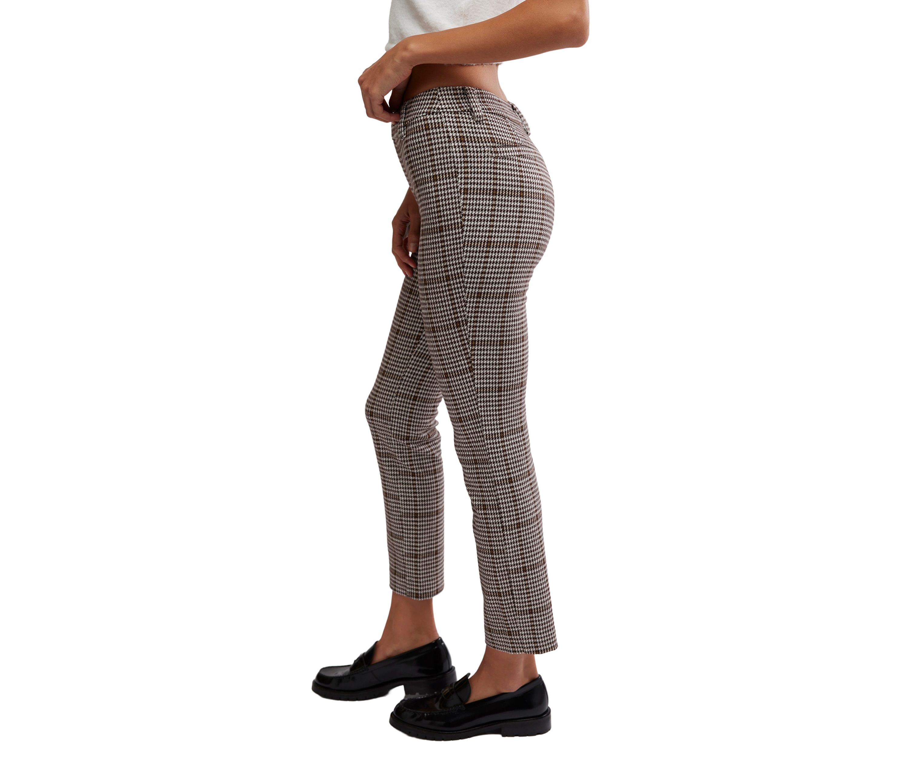 Molly Slim Plaid Pants