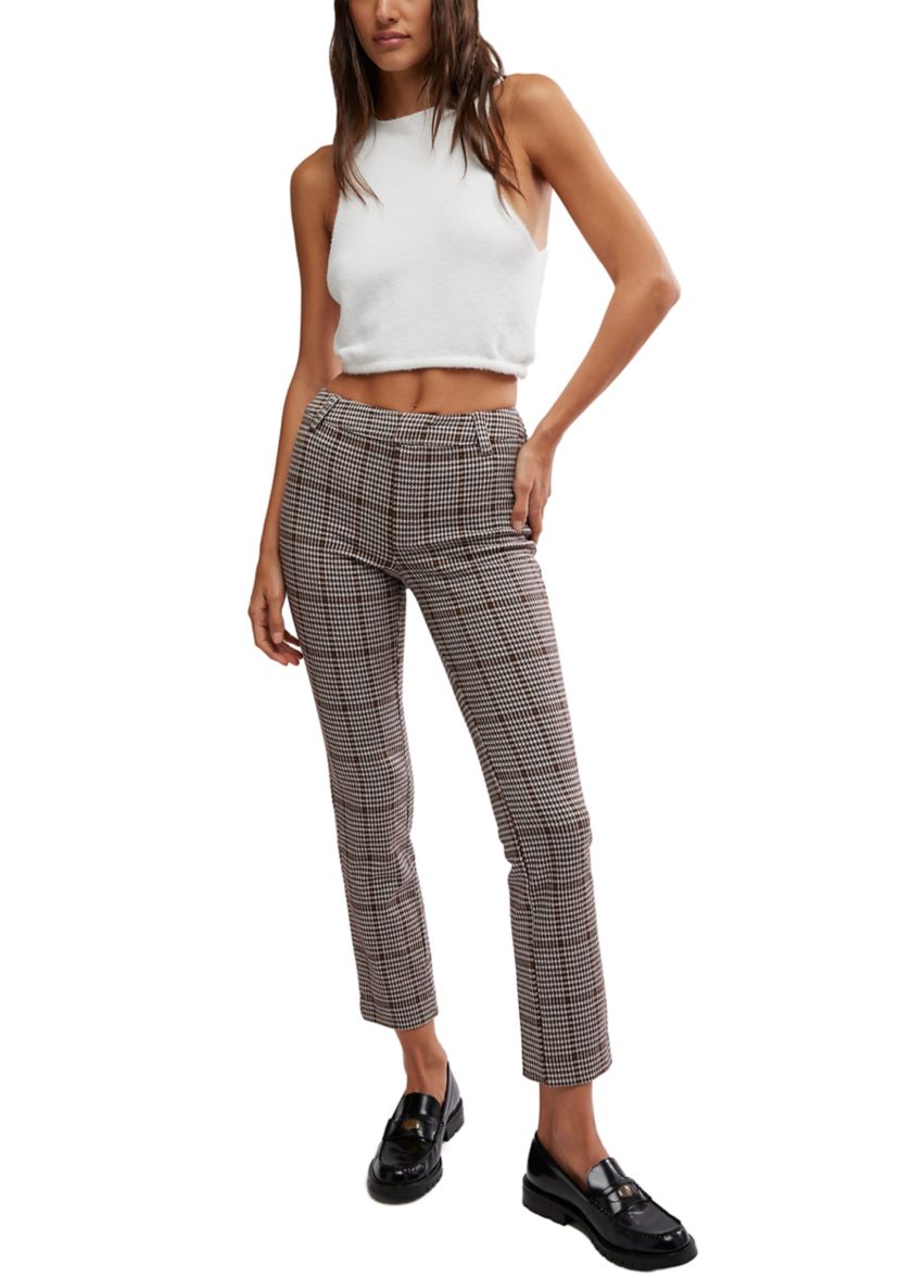Molly Slim Plaid Pants