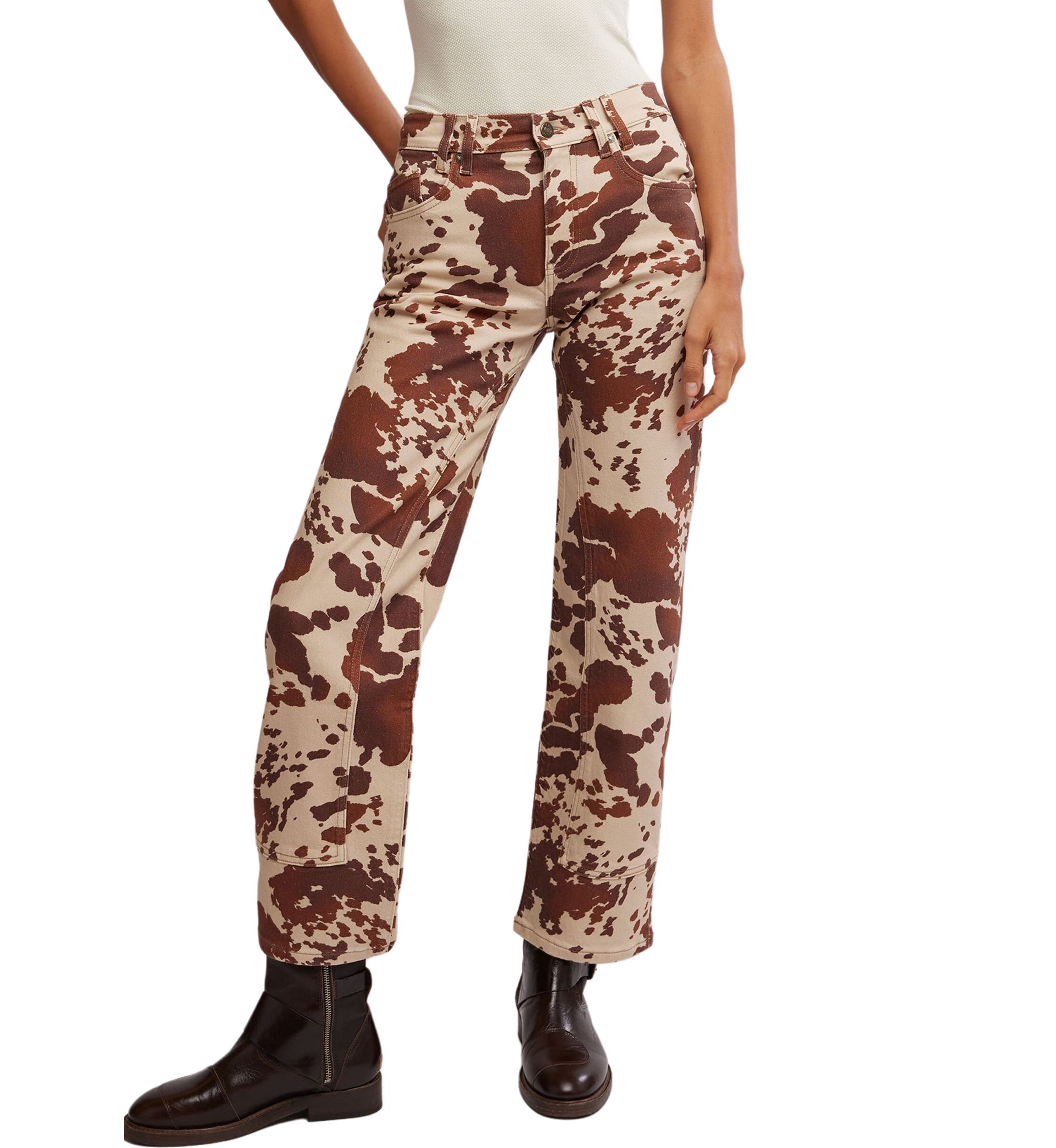 We the Free Risk Taker Mid Rise Printed Jeans