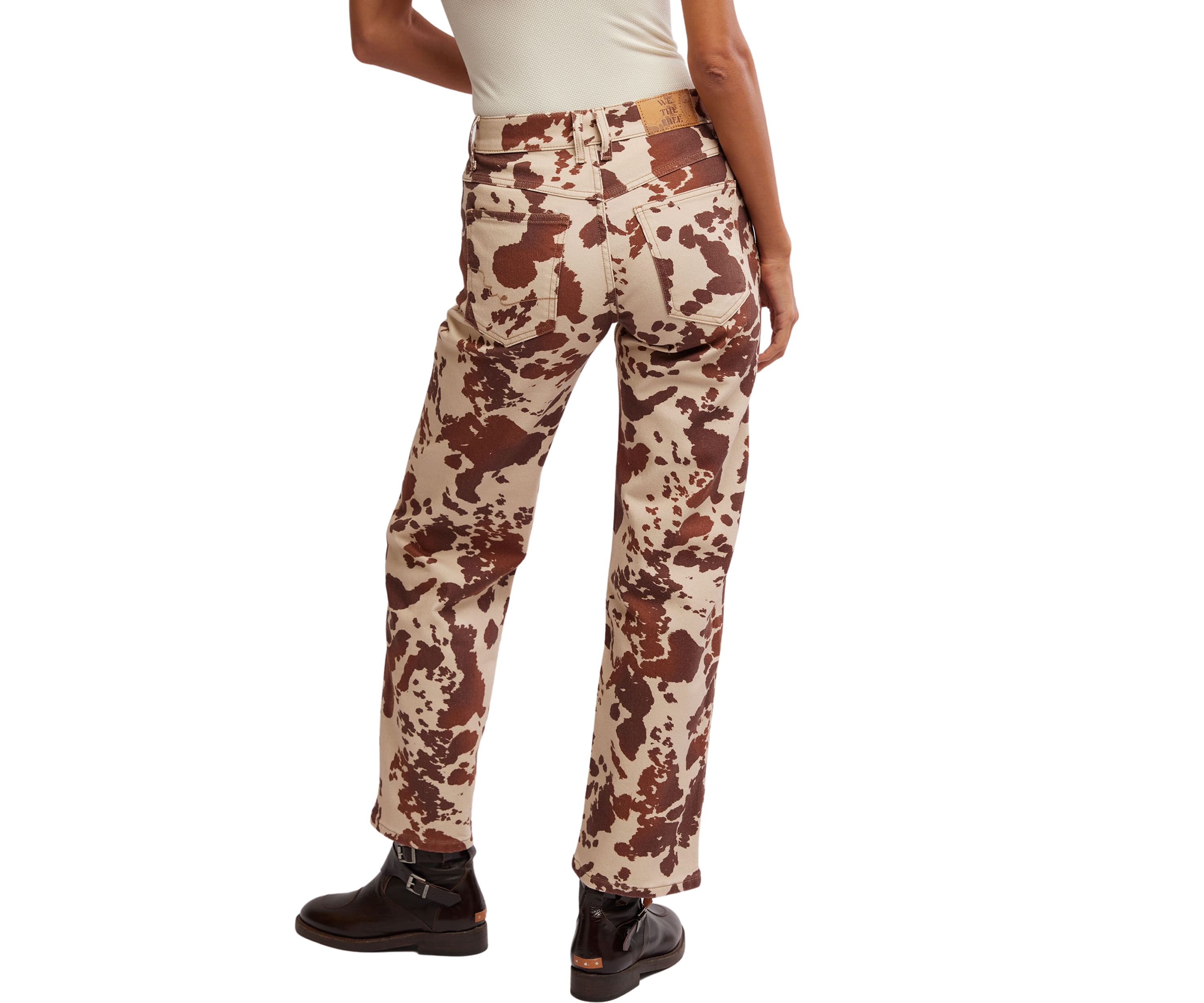 We the Free Risk Taker Mid Rise Printed Jeans