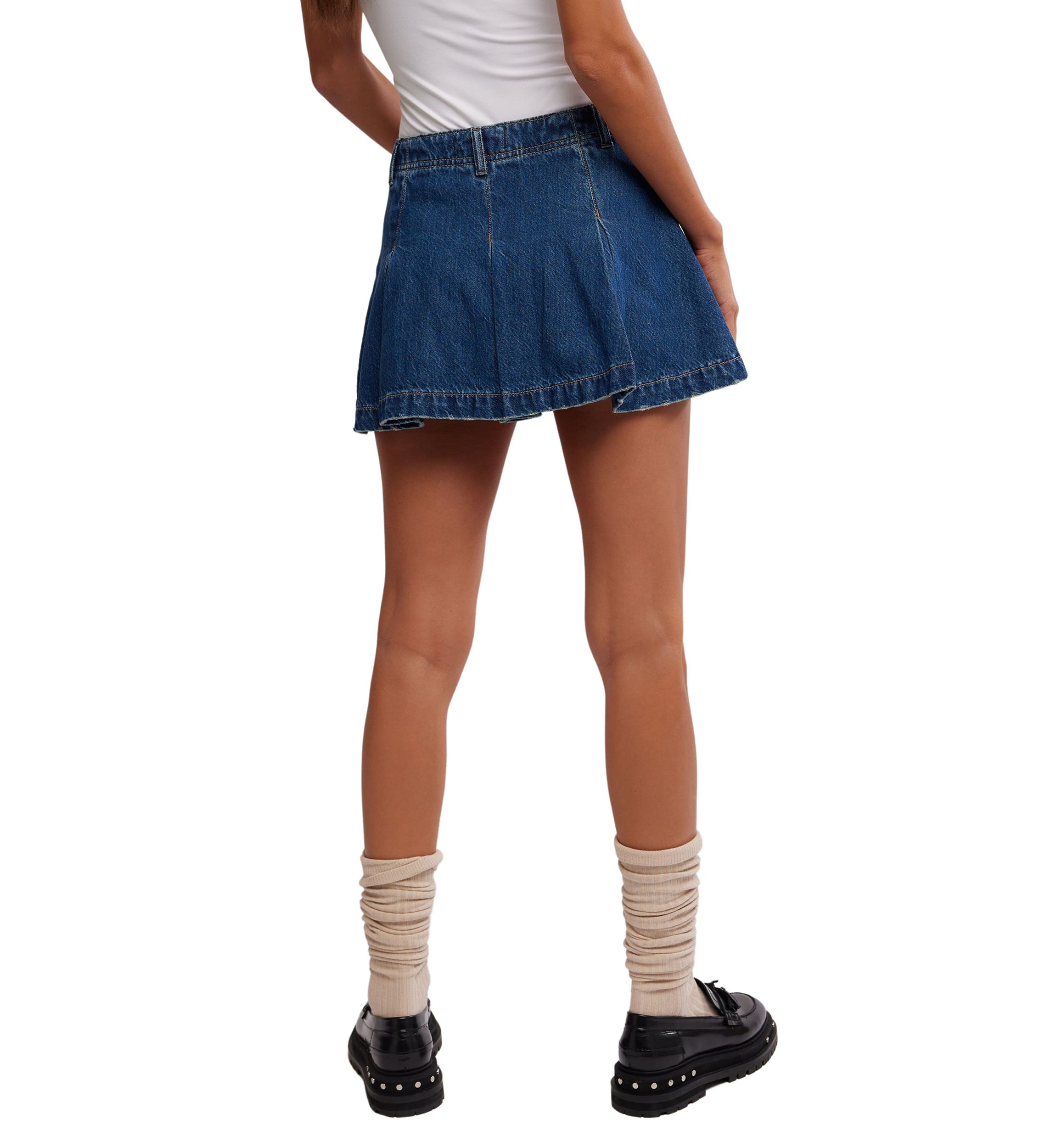 We the Free Madison Ave Denim Mini Skirt