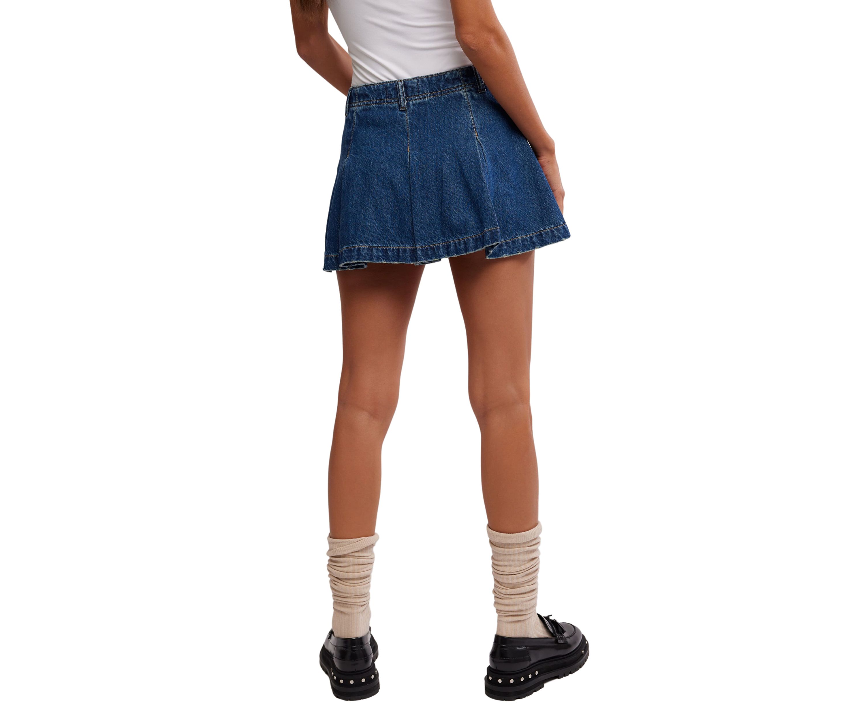 We the Free Madison Ave Denim Mini Skirt