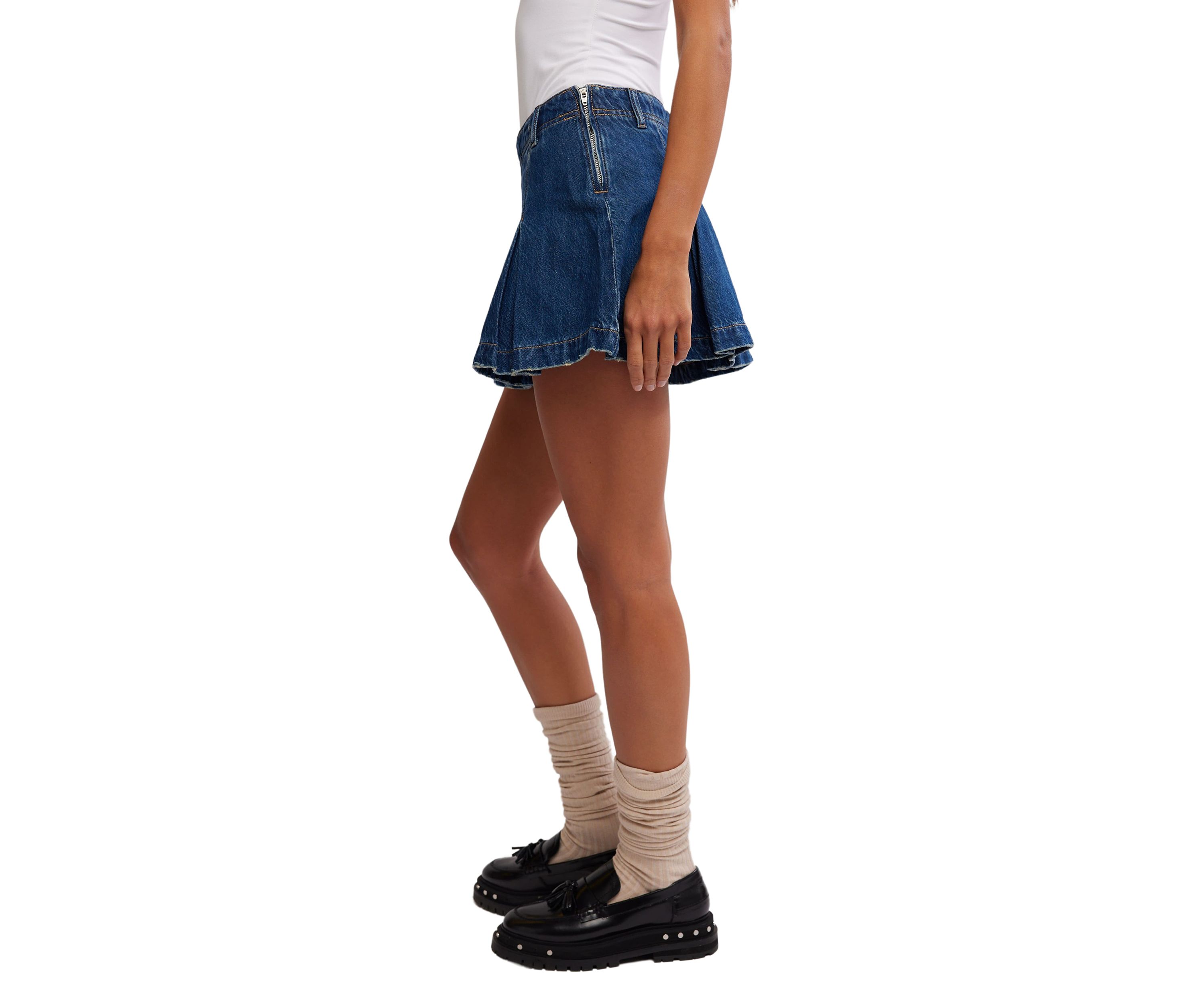 We the Free Madison Ave Denim Mini Skirt
