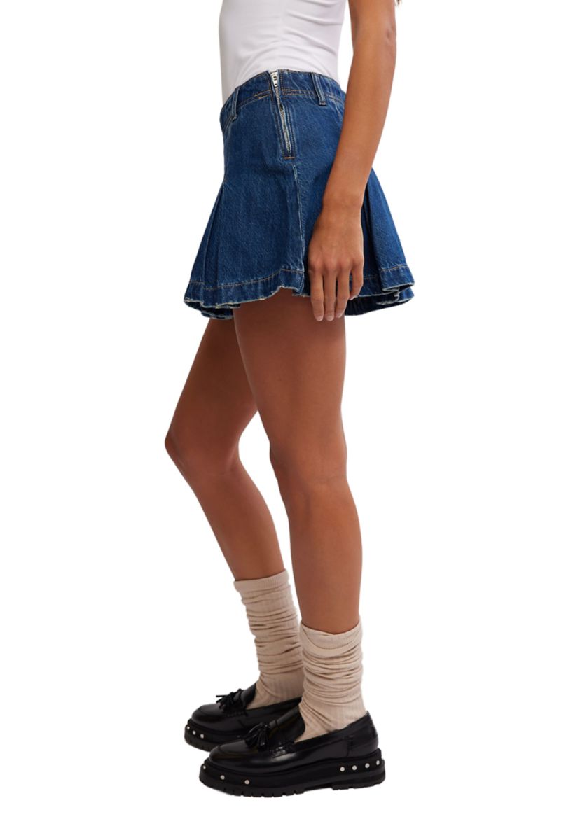 We the Free Madison Ave Denim Mini Skirt