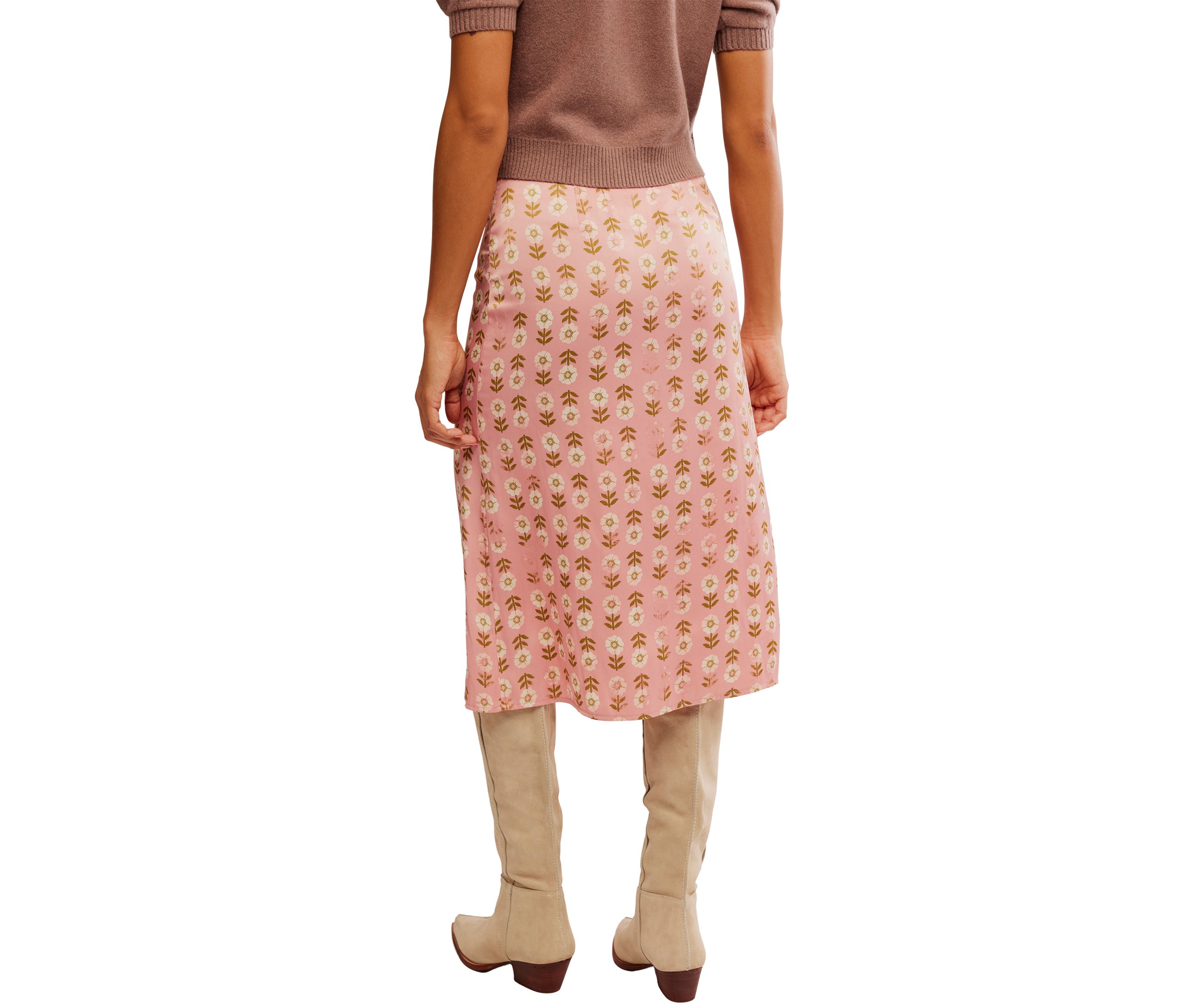 Analise Printed Midi Skirt