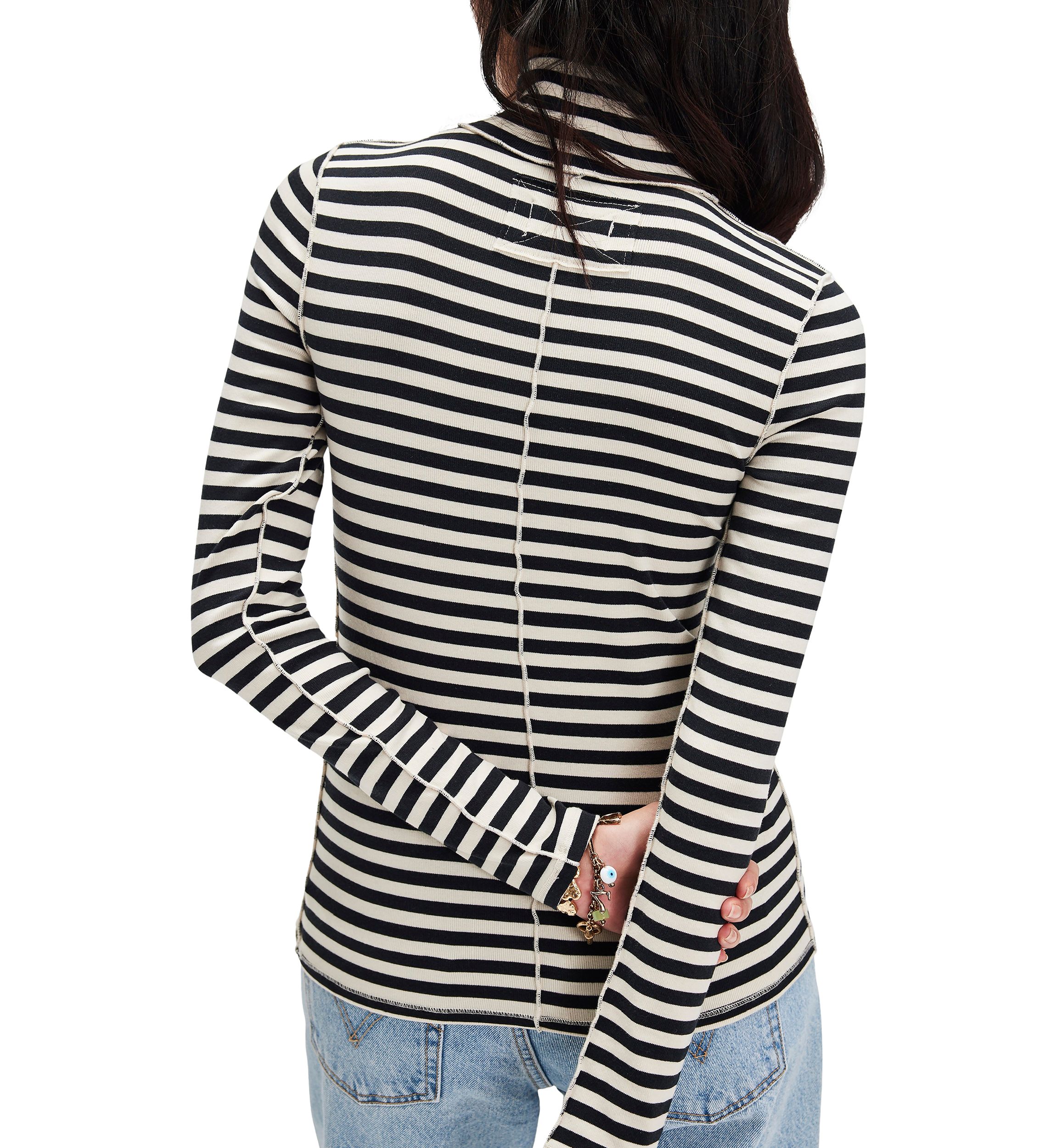 We The Free Good Good Stripe Turtleneck