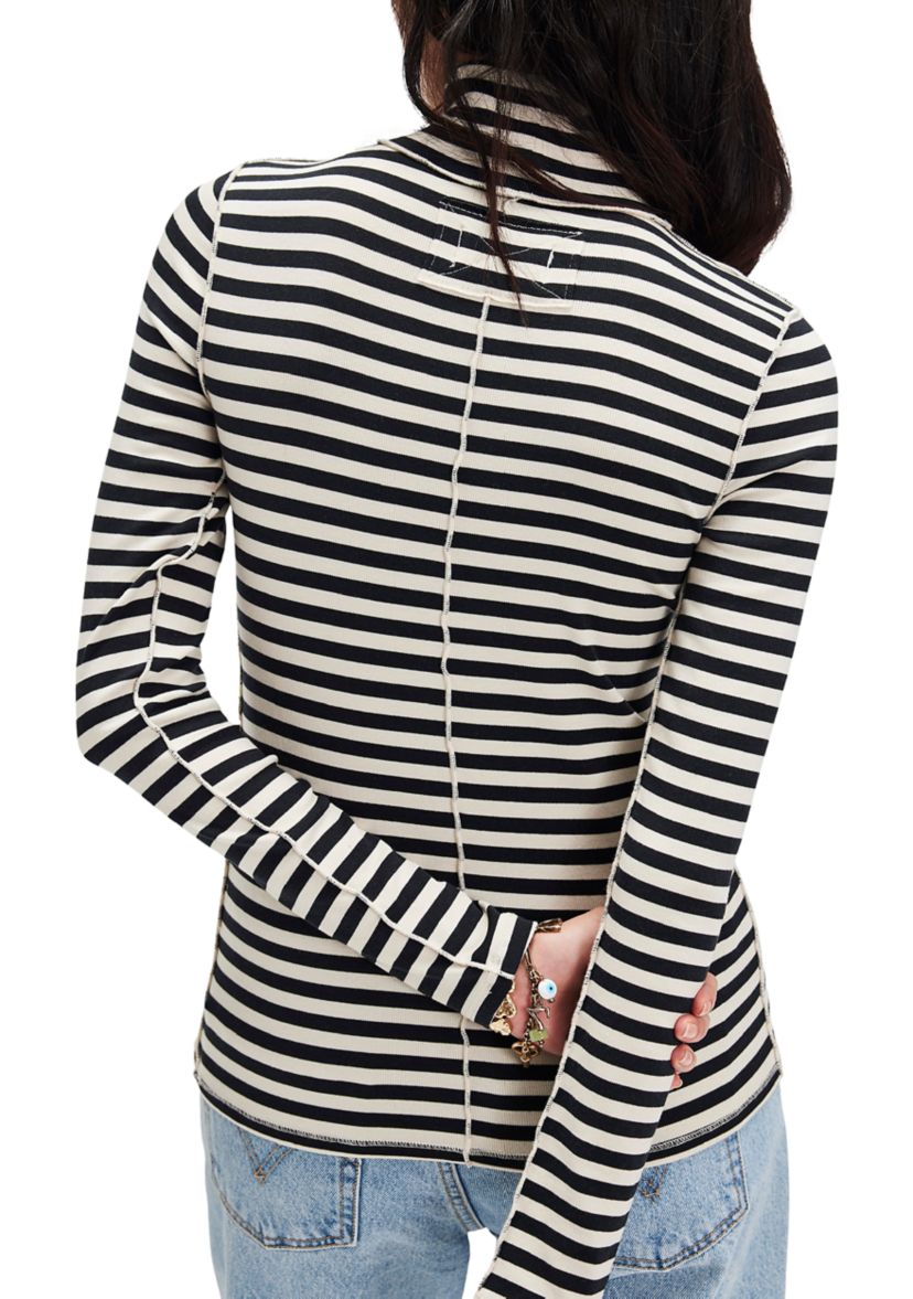 We The Free Good Good Stripe Turtleneck