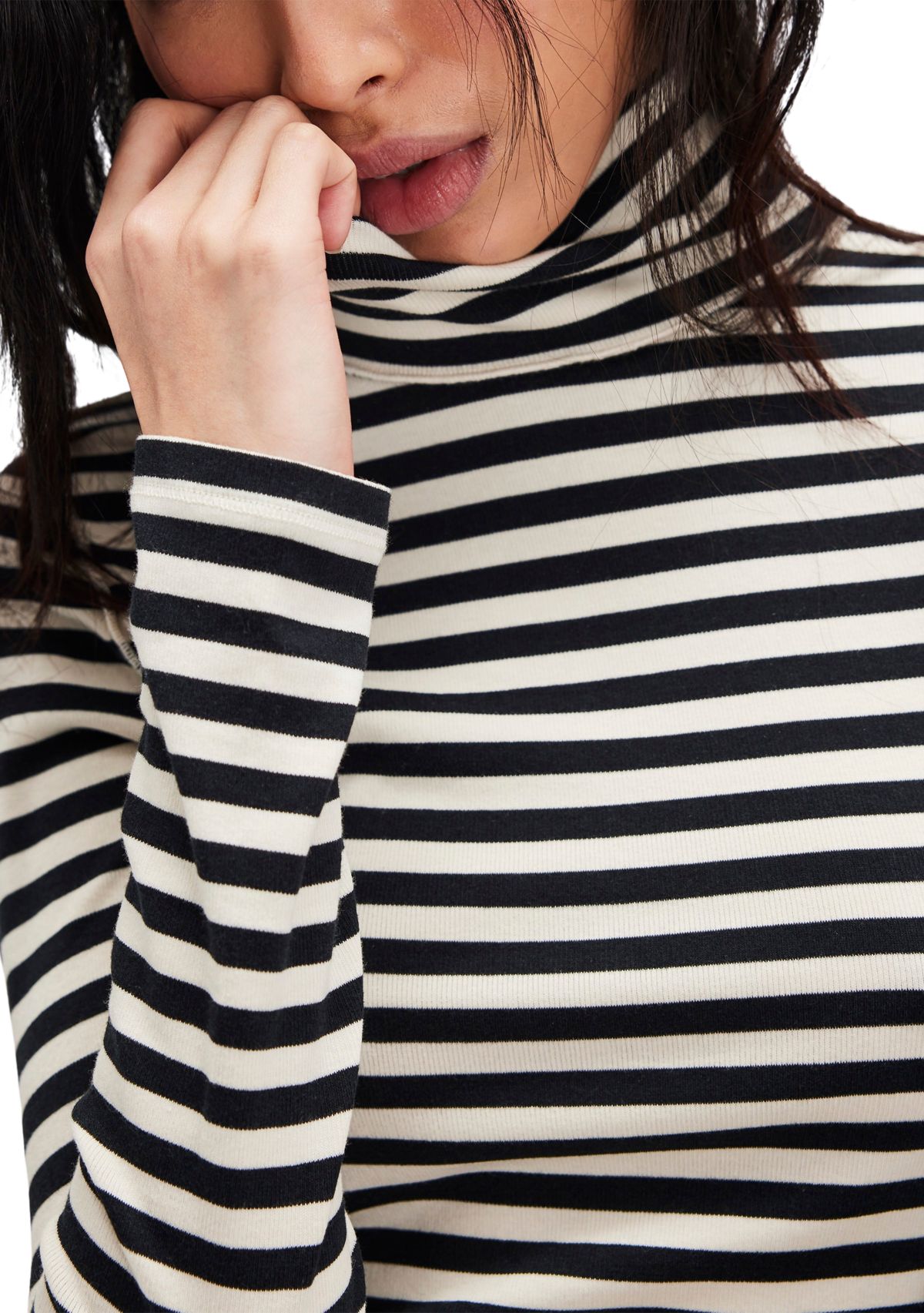 We The Free Good Good Stripe Turtleneck