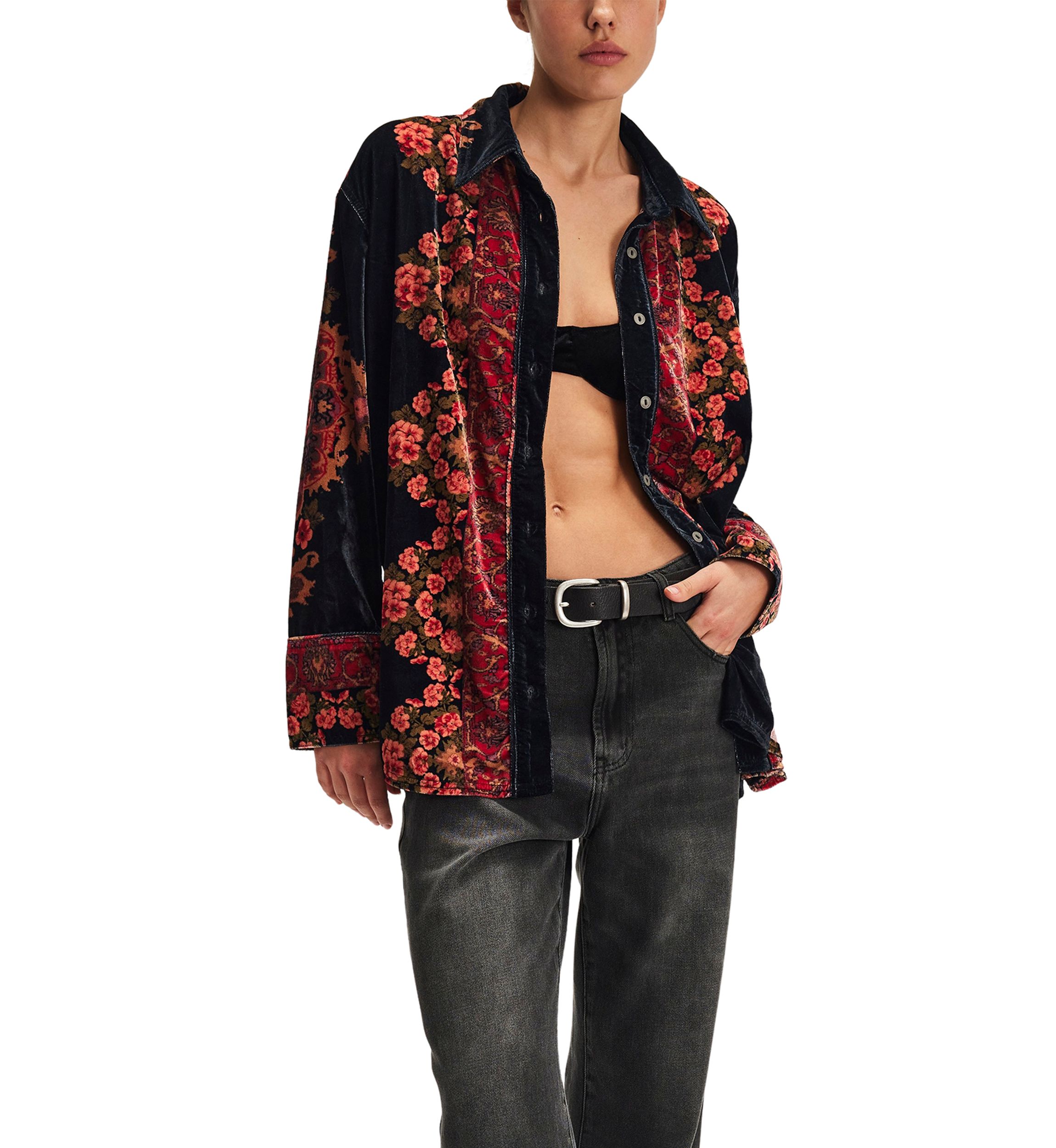 We The Free One Night Velvet Top