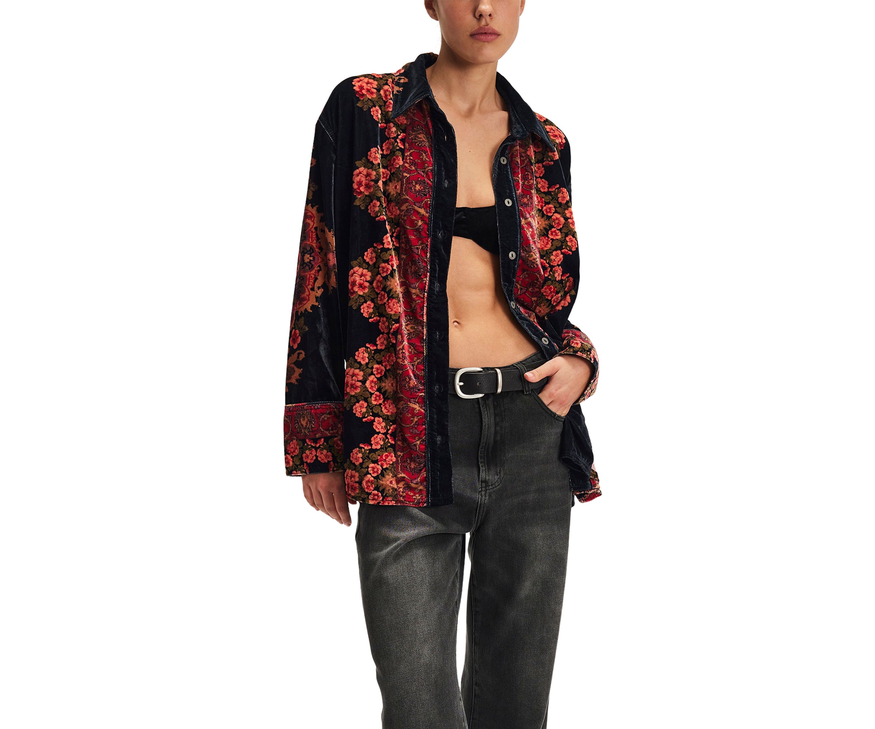 We The Free One Night Velvet Top