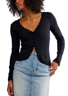 Free People Women's Big Love Rib Cardi