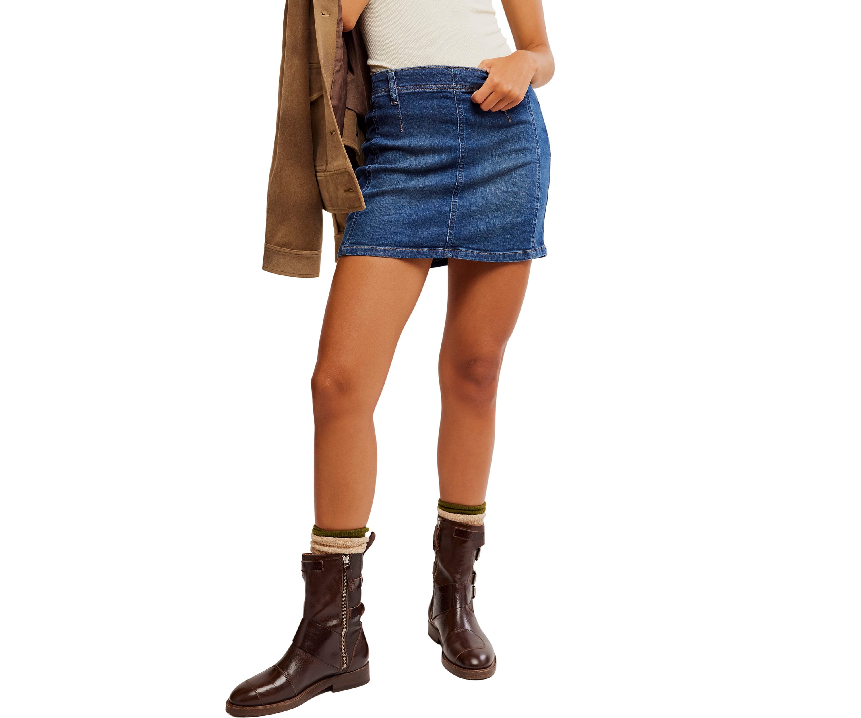 We The Free Daylight Denim Mini Skirt