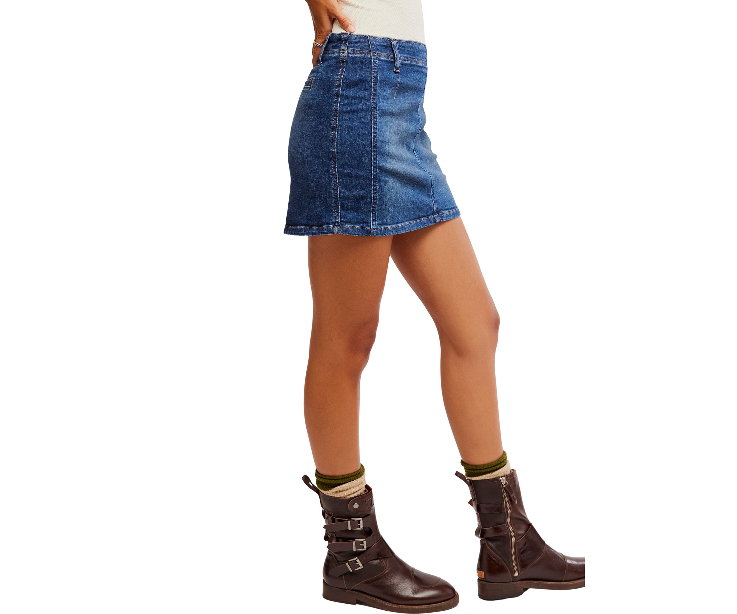 We The Free Daylight Denim Mini Skirt