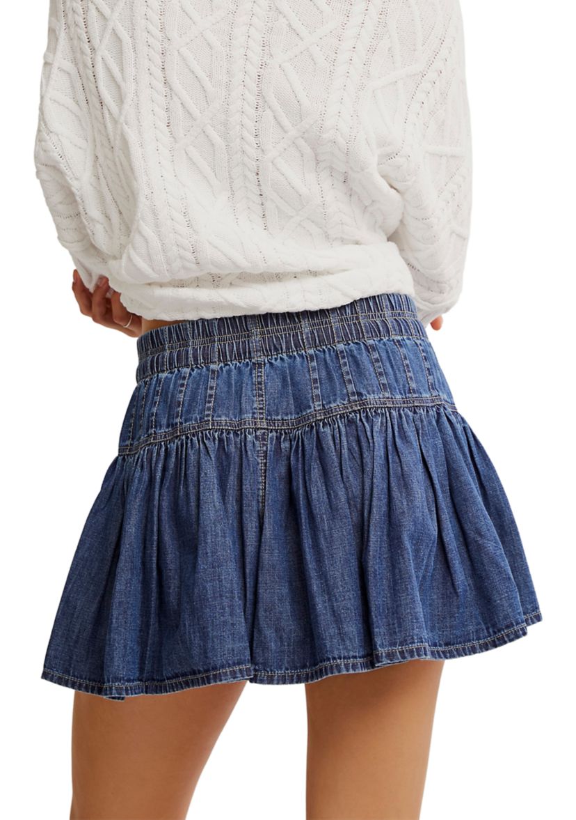 We The Free Roselle Denim Mini Skirt
