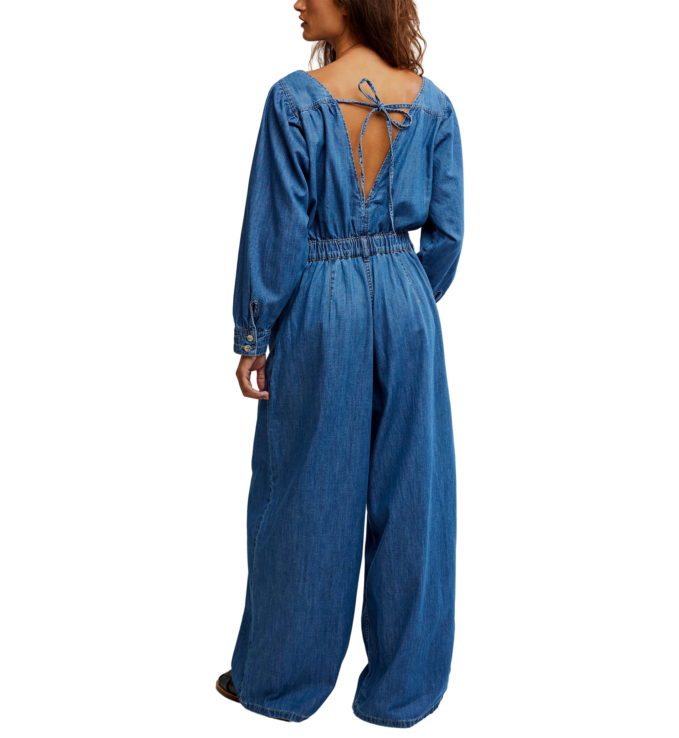We The Free Clara Denim Jumpsuit
