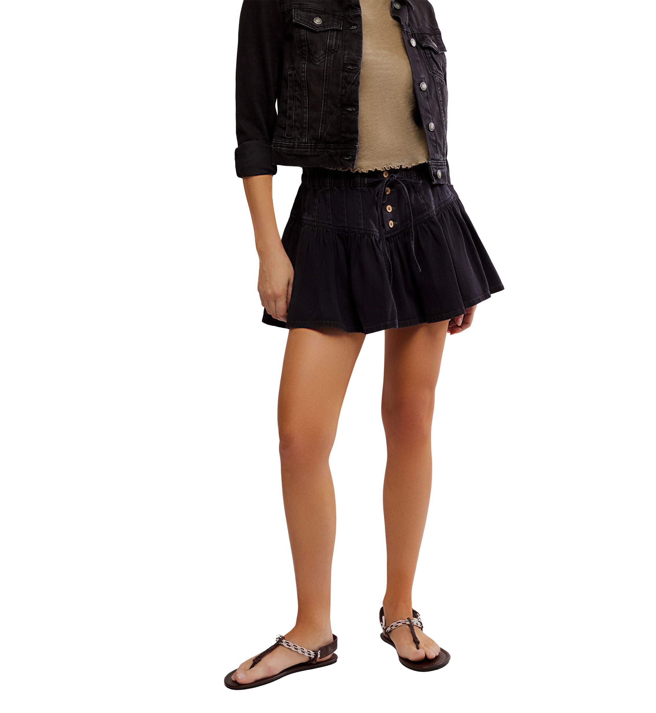 We The Free Roselle Denim Mini Skirt