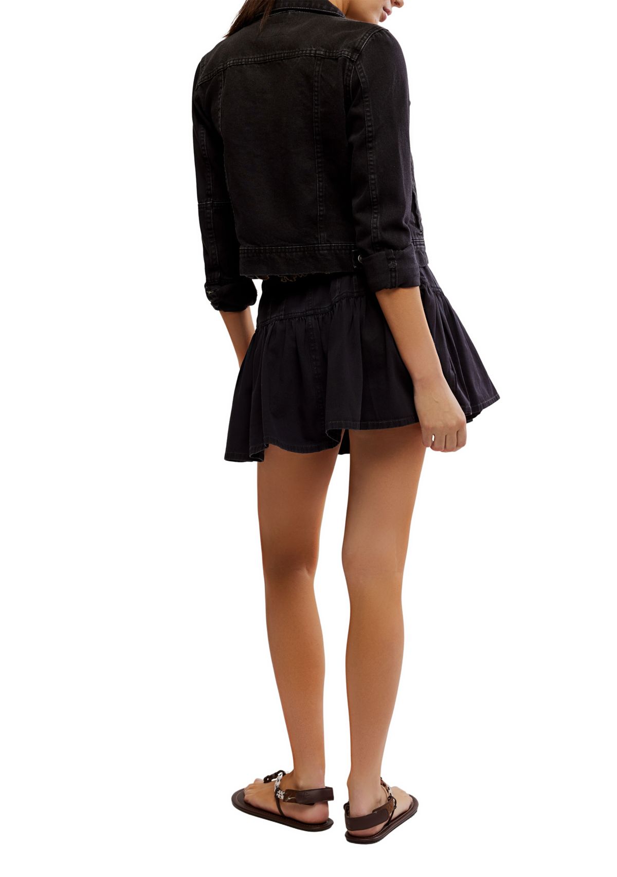 We The Free Roselle Denim Mini Skirt