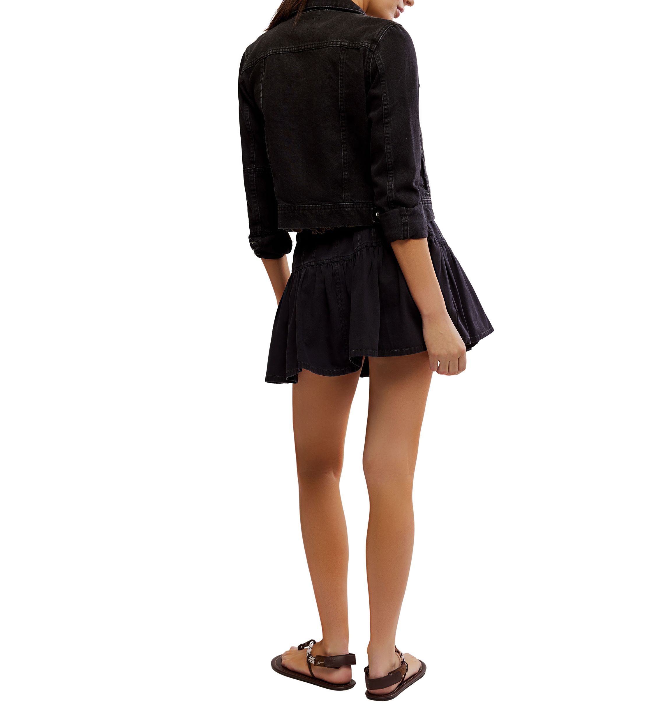 We The Free Roselle Denim Mini Skirt