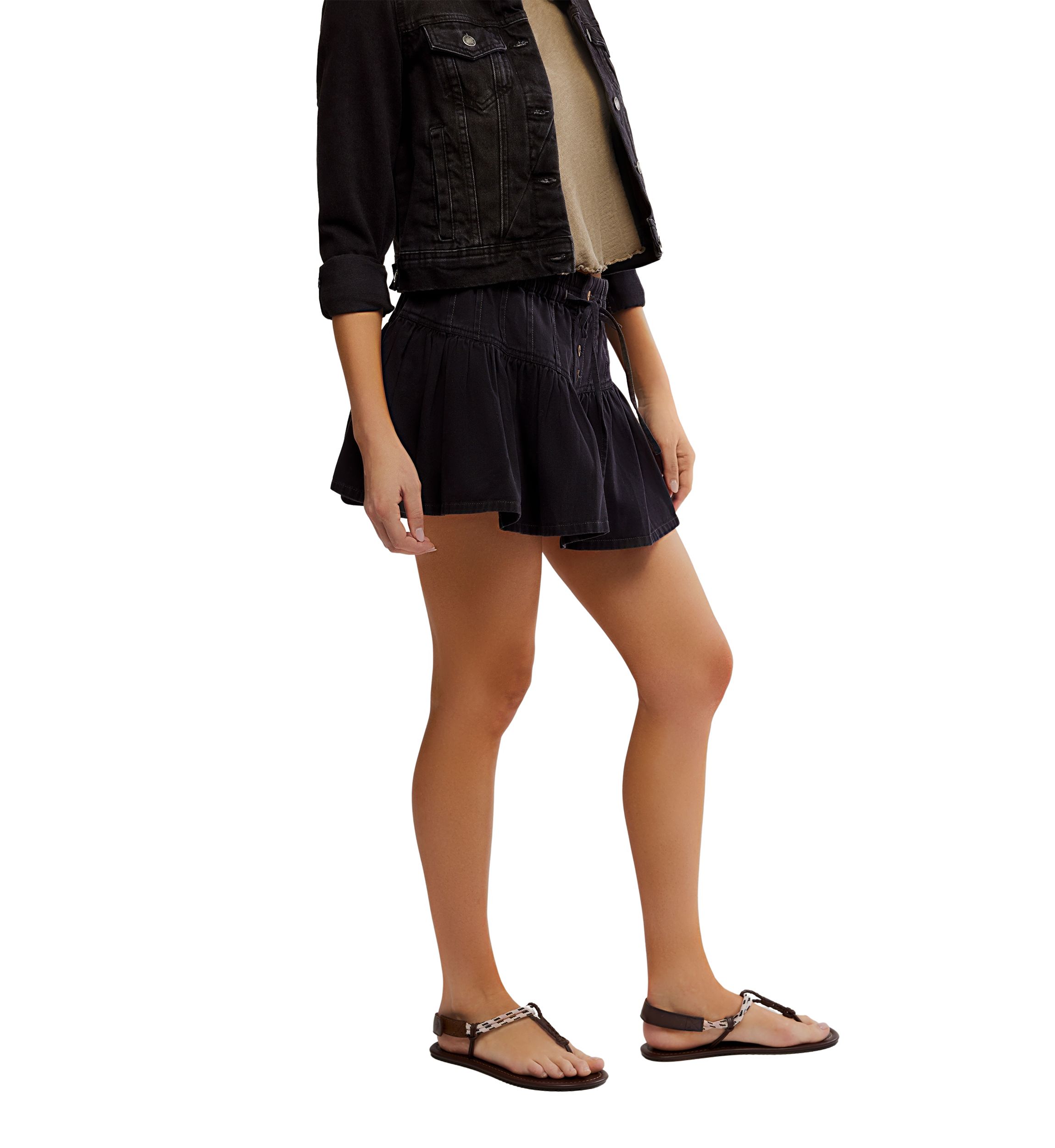 We The Free Roselle Denim Mini Skirt