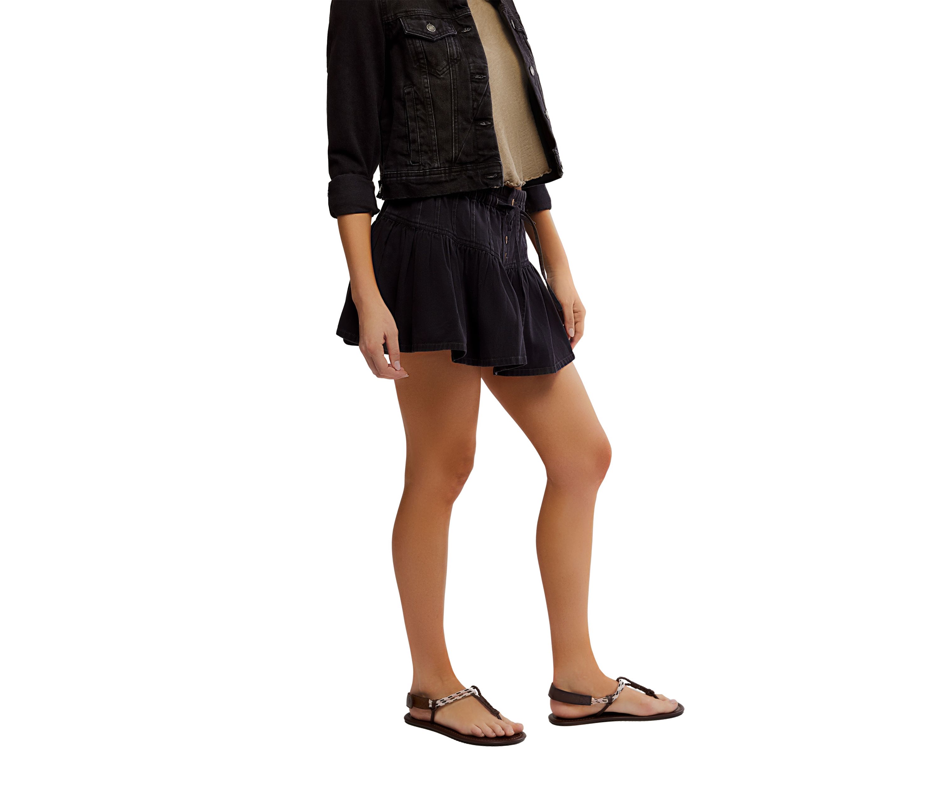 We The Free Roselle Denim Mini Skirt