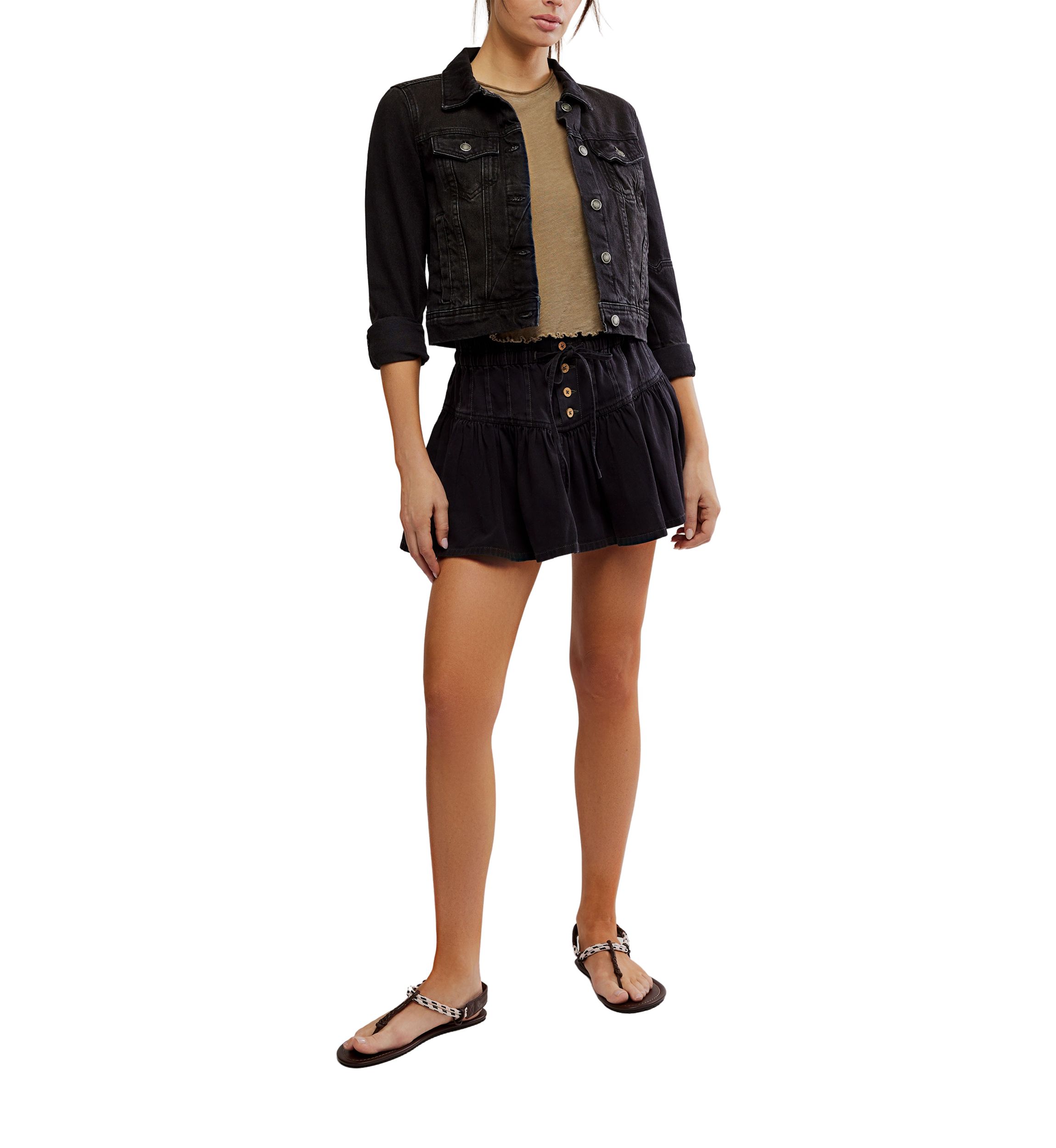 We The Free Roselle Denim Mini Skirt