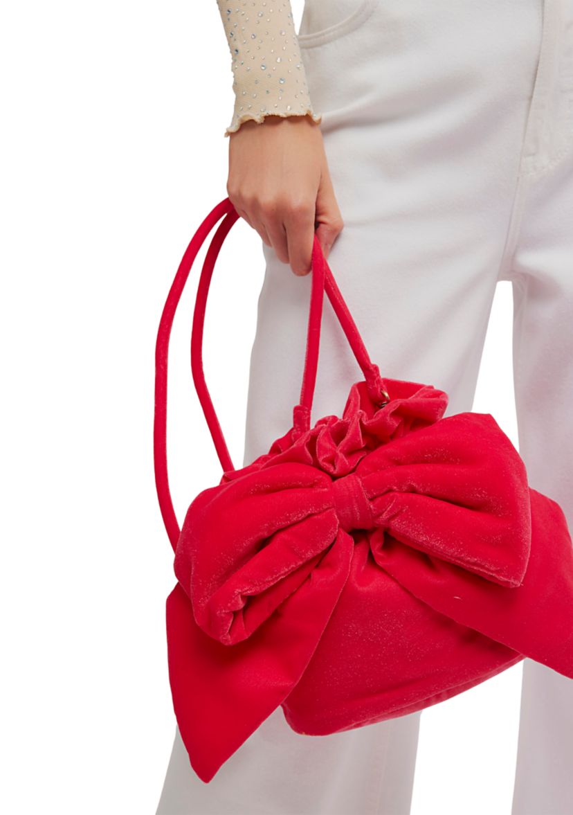 Belle Velvet Bow Bag 