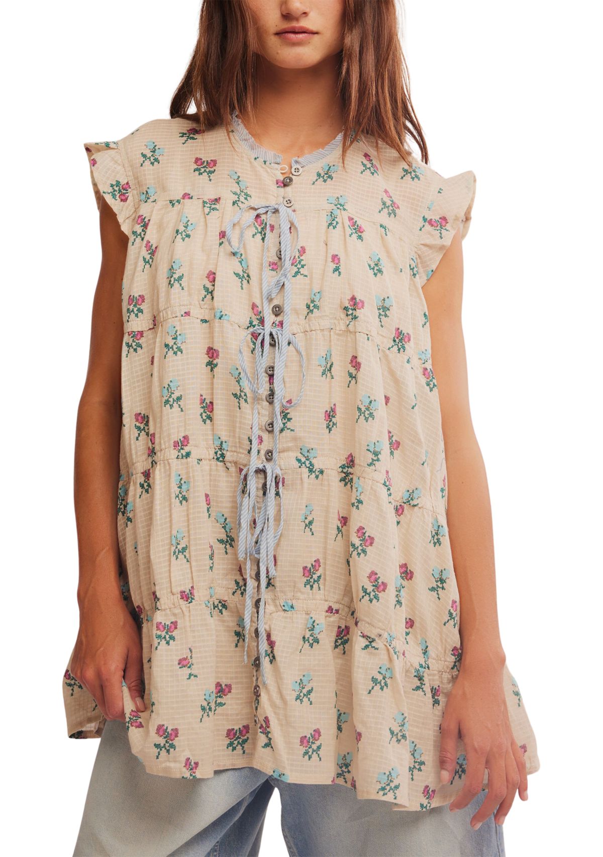 Sundown Print Tunic Dress