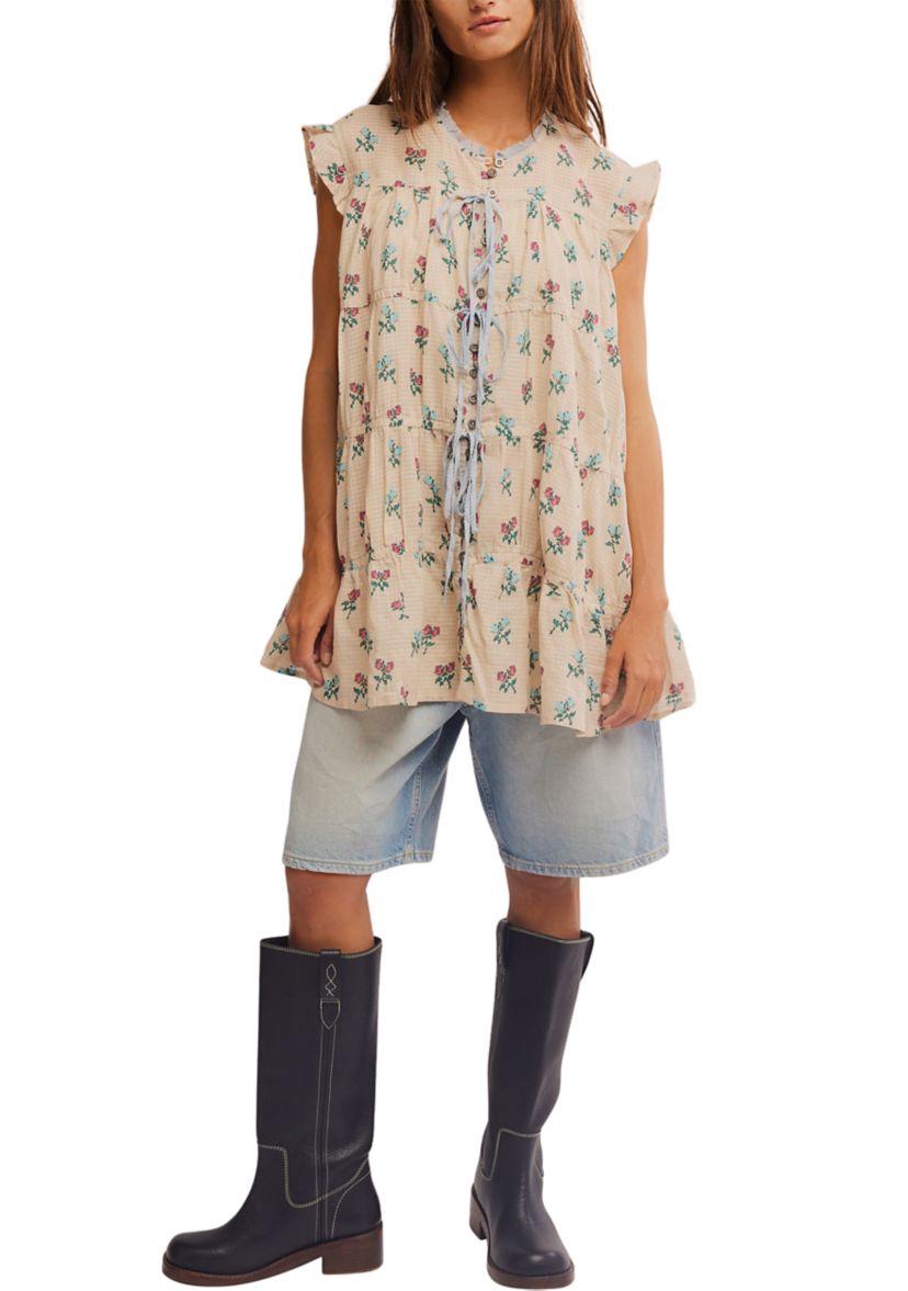 Sundown Print Tunic Dress