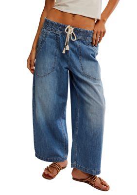 Free People Women's We The Free Easy Peasy Pull-On Jeans, Large
