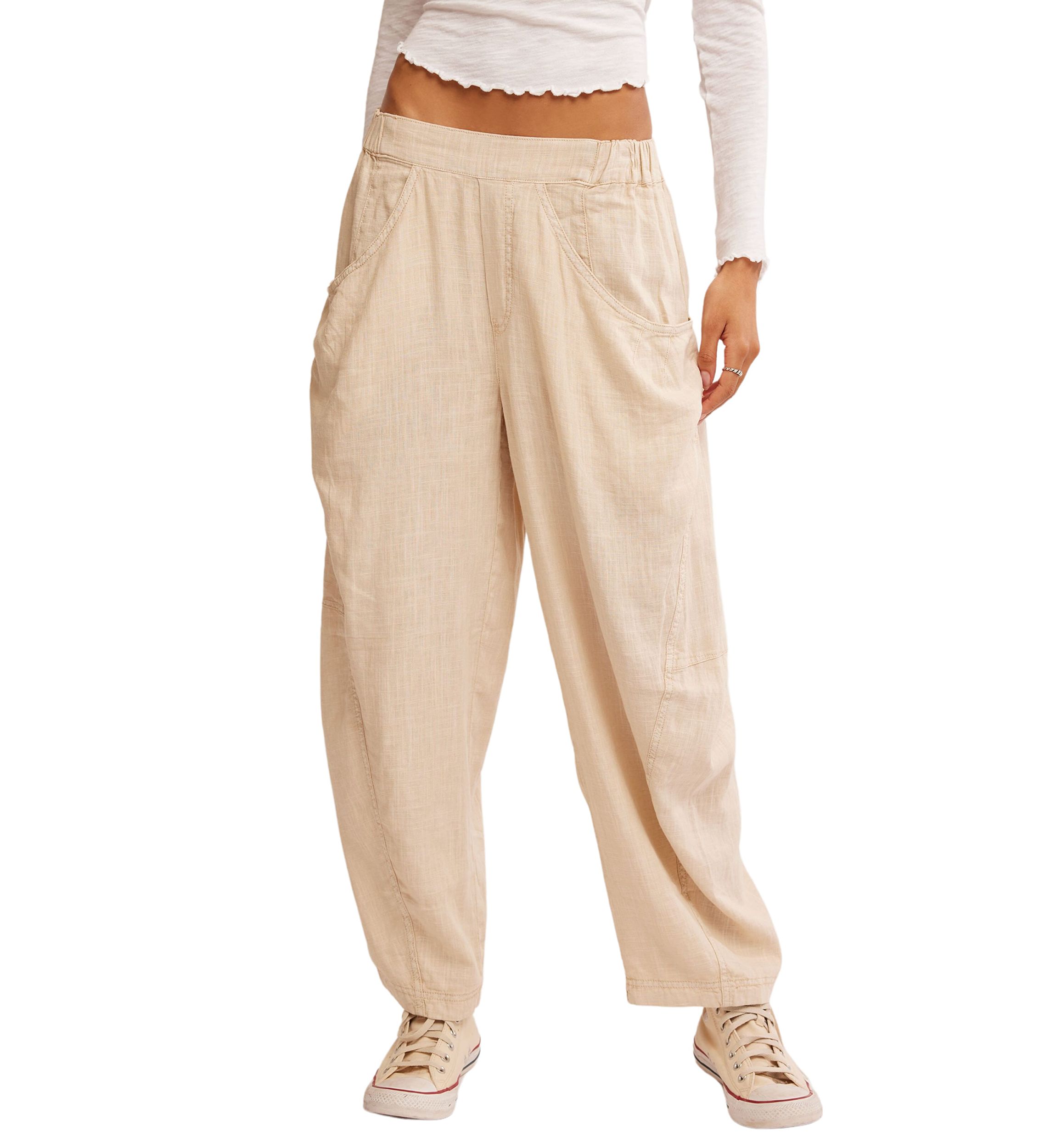 High Road Solid Pull-On Barrel Pants