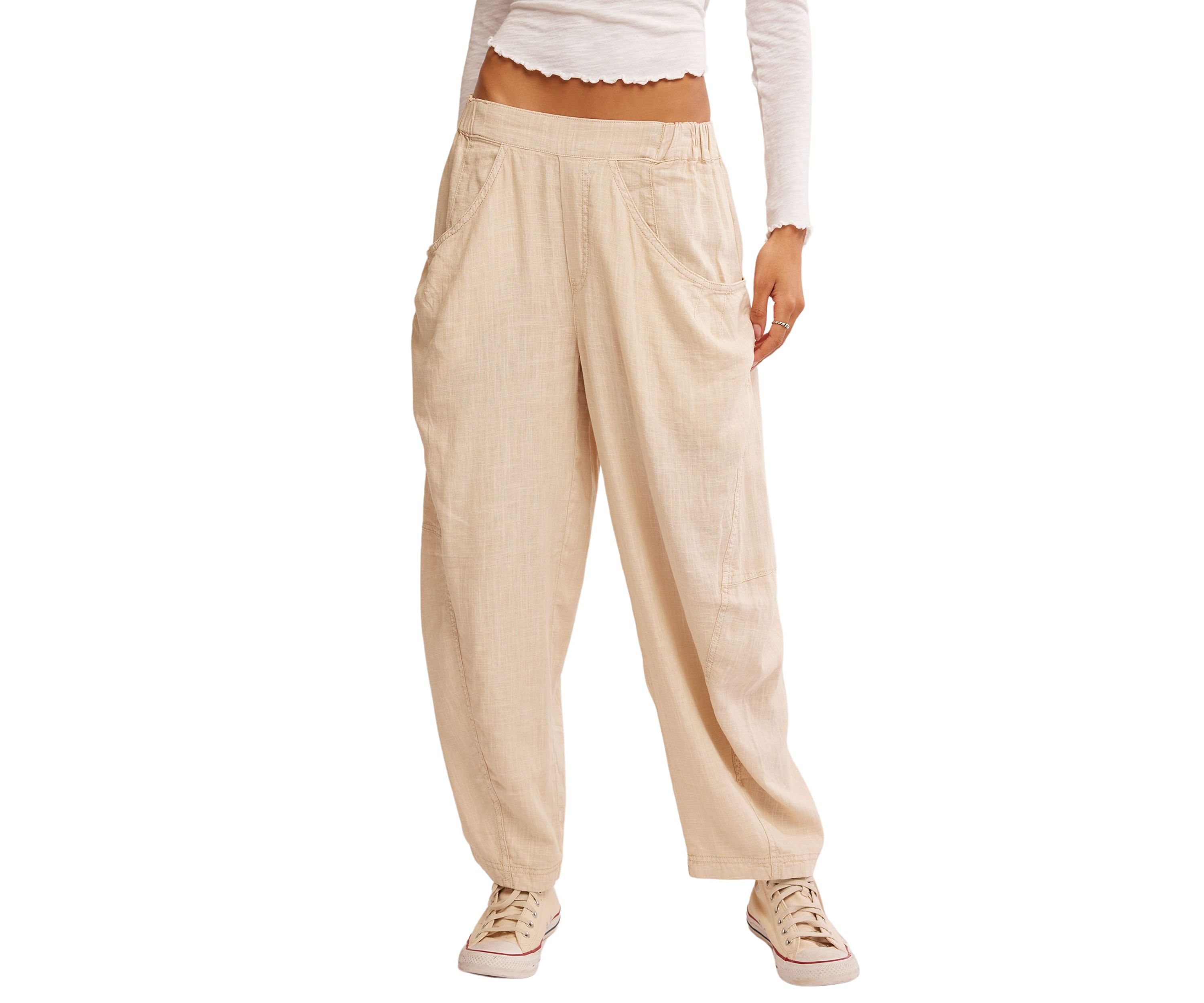 High Road Solid Pull-On Barrel Pants