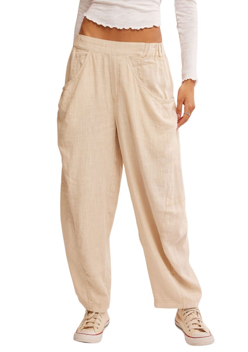 High Road Solid Pull-On Barrel Pants
