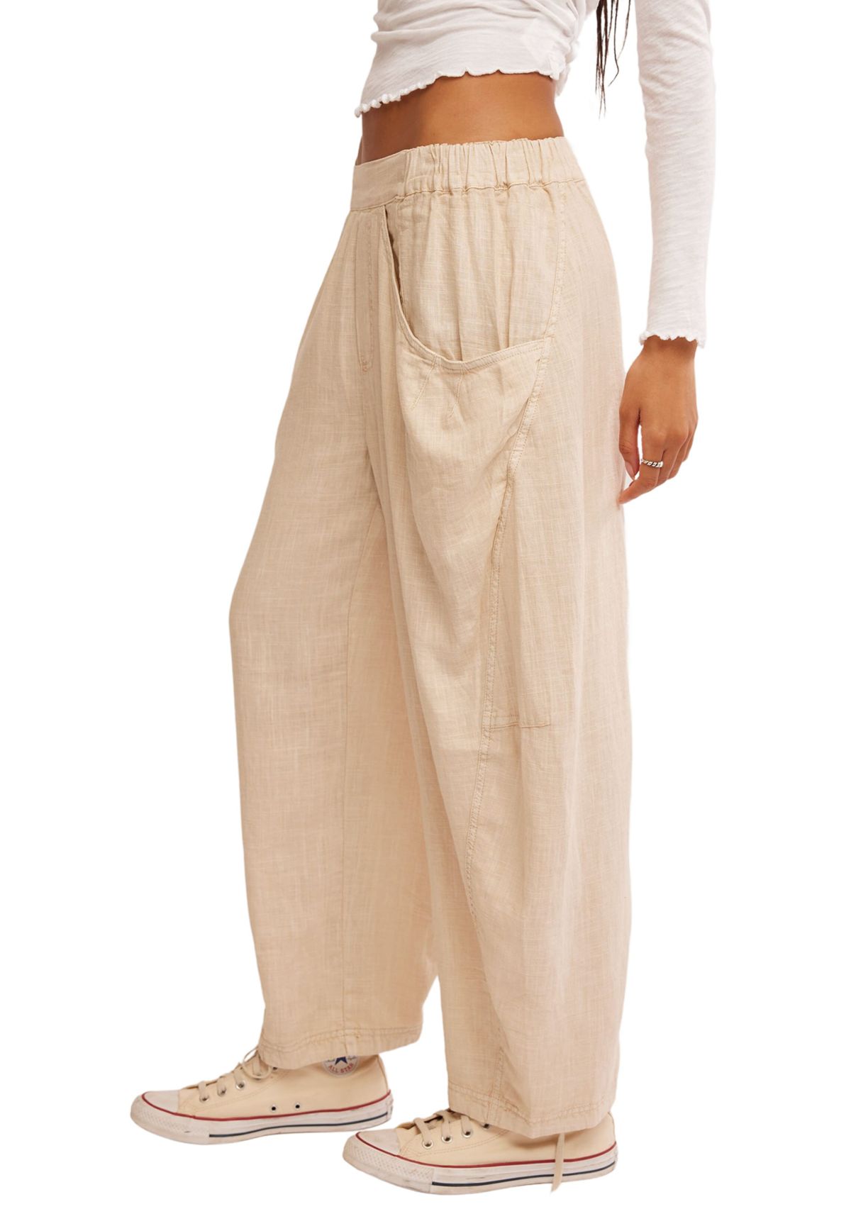 High Road Solid Pull-On Barrel Pants