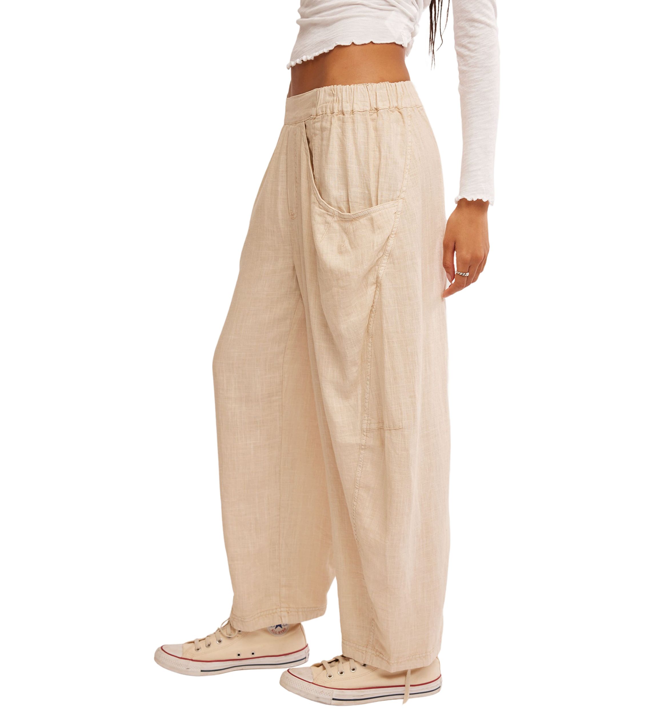 High Road Solid Pull-On Barrel Pants