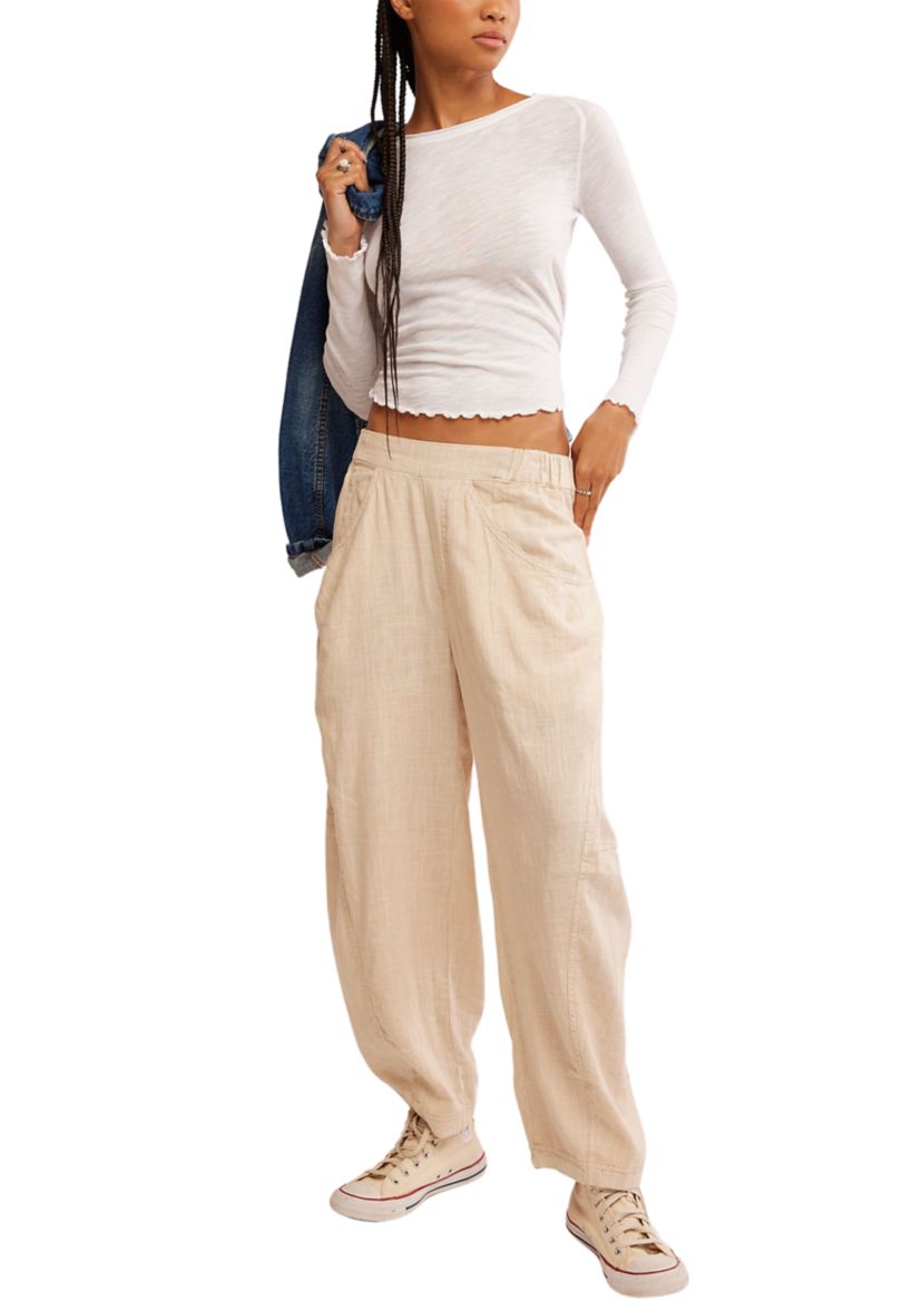 High Road Solid Pull-On Barrel Pants