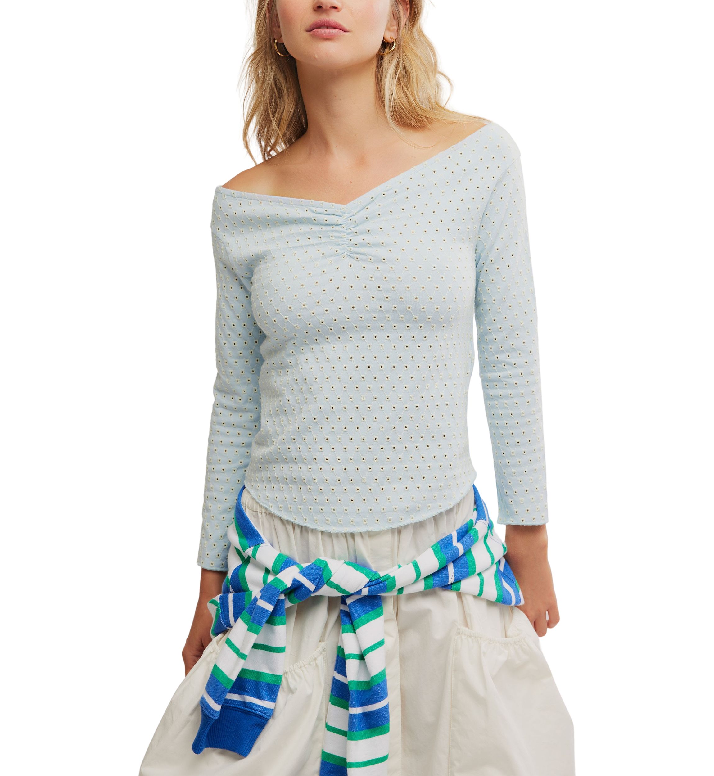 Gia Eyelet Top