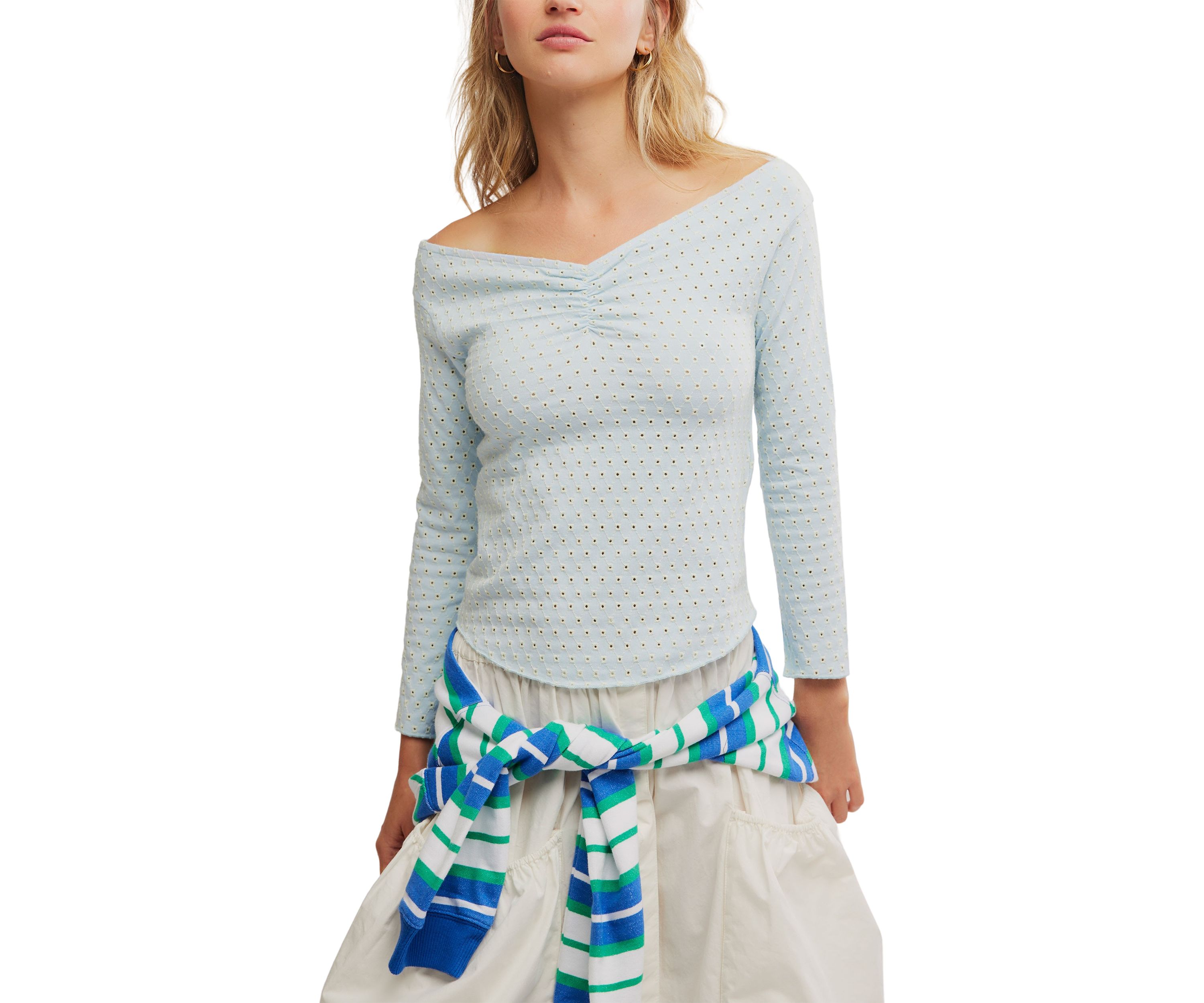 Gia Eyelet Top