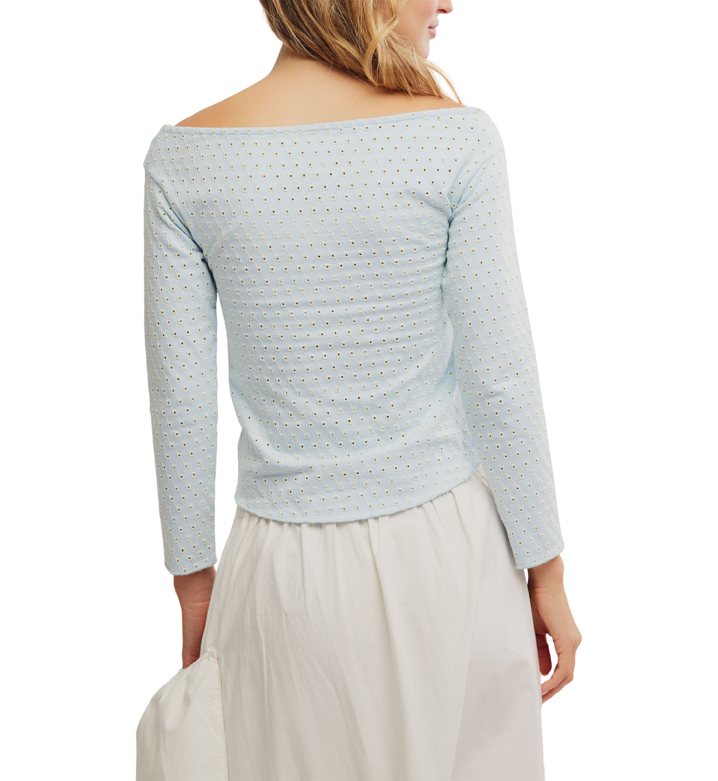 Gia Eyelet Top