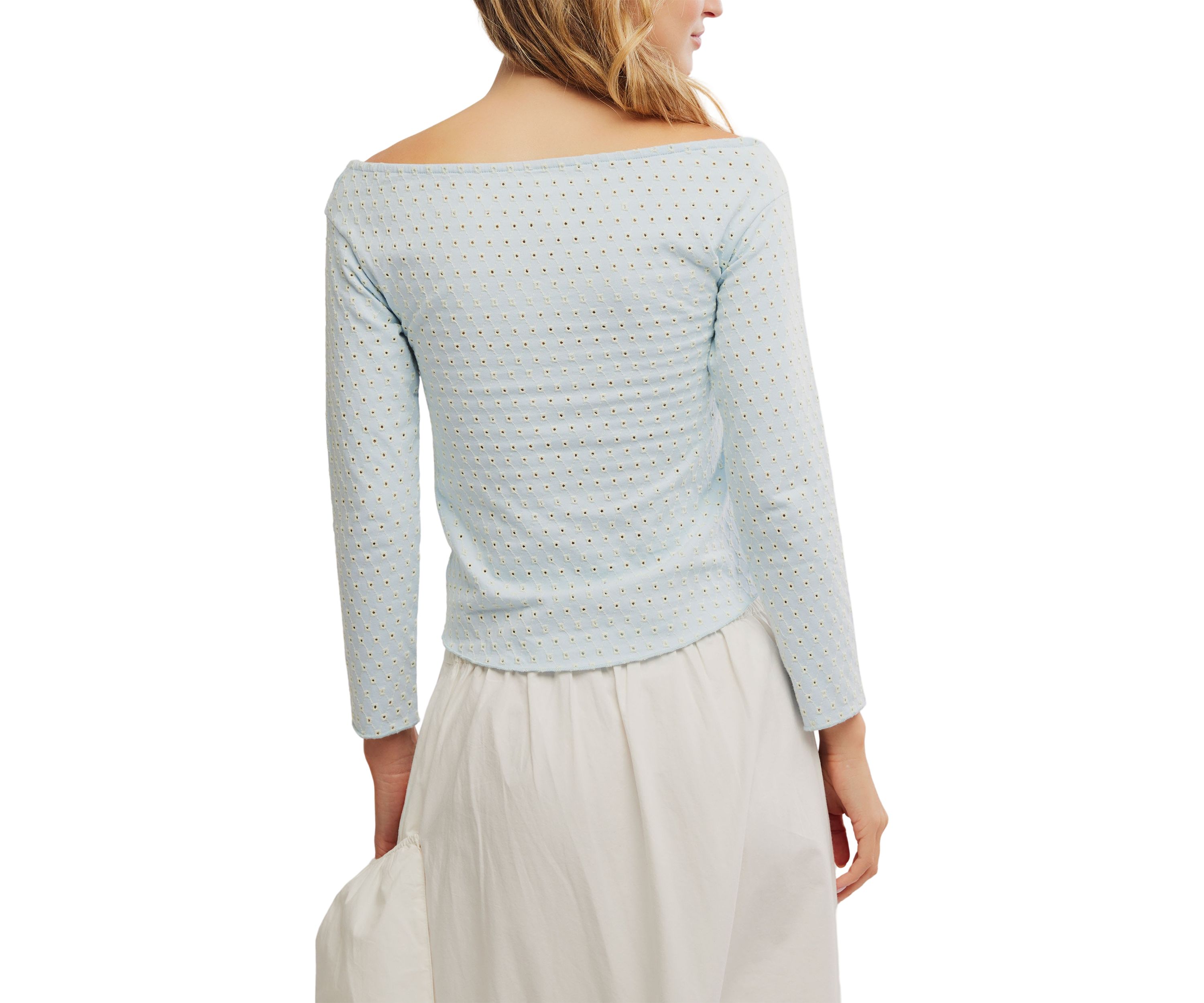 Gia Eyelet Top