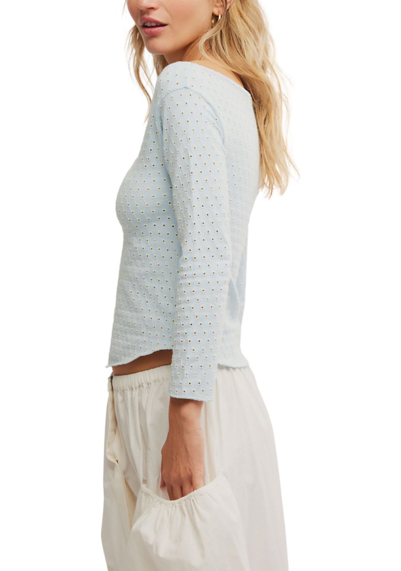 Gia Eyelet Top