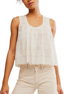 Free People Women's Marina Eyelet Tank Top
