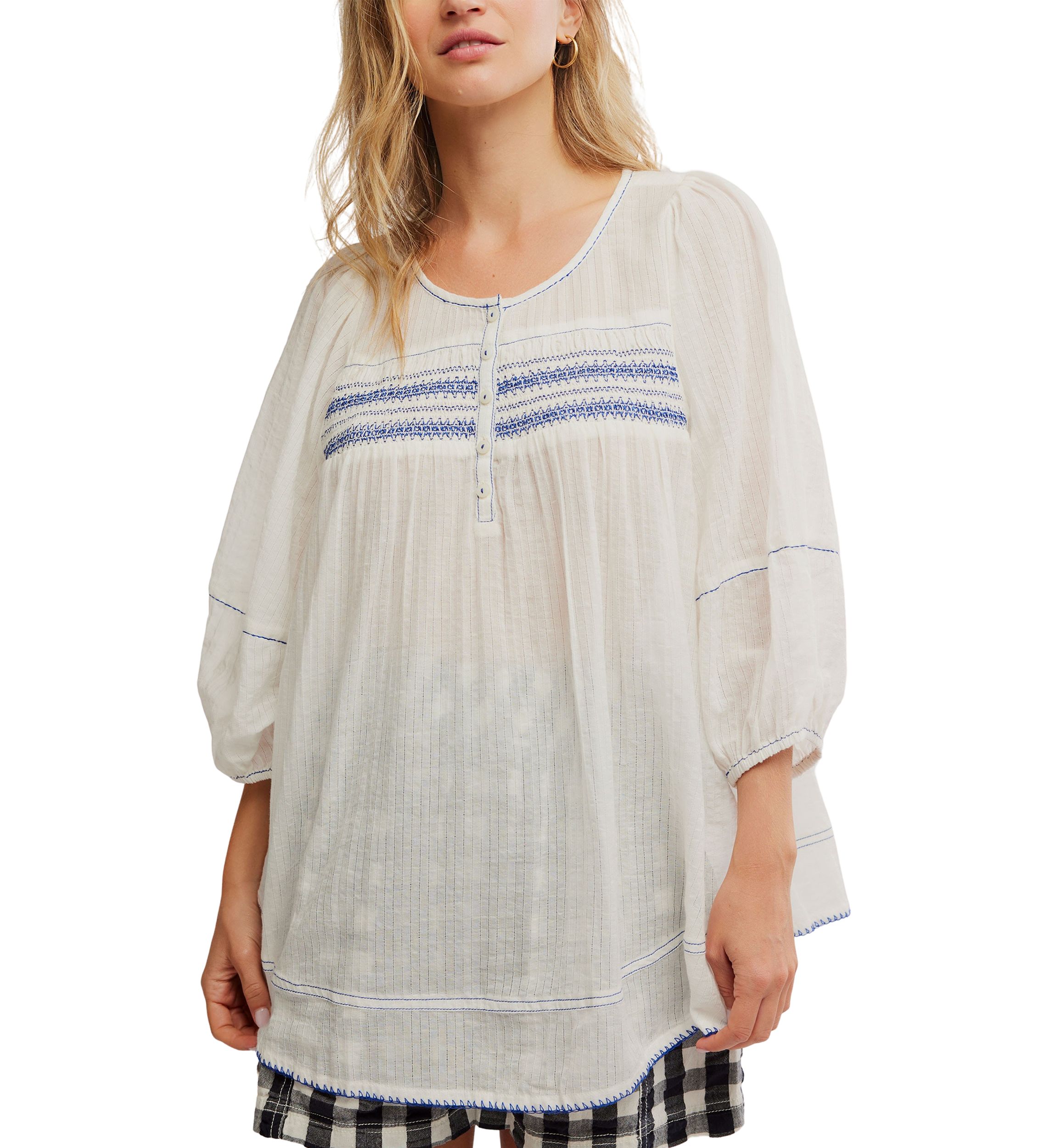 Womens Dylan Smocked Tunic 