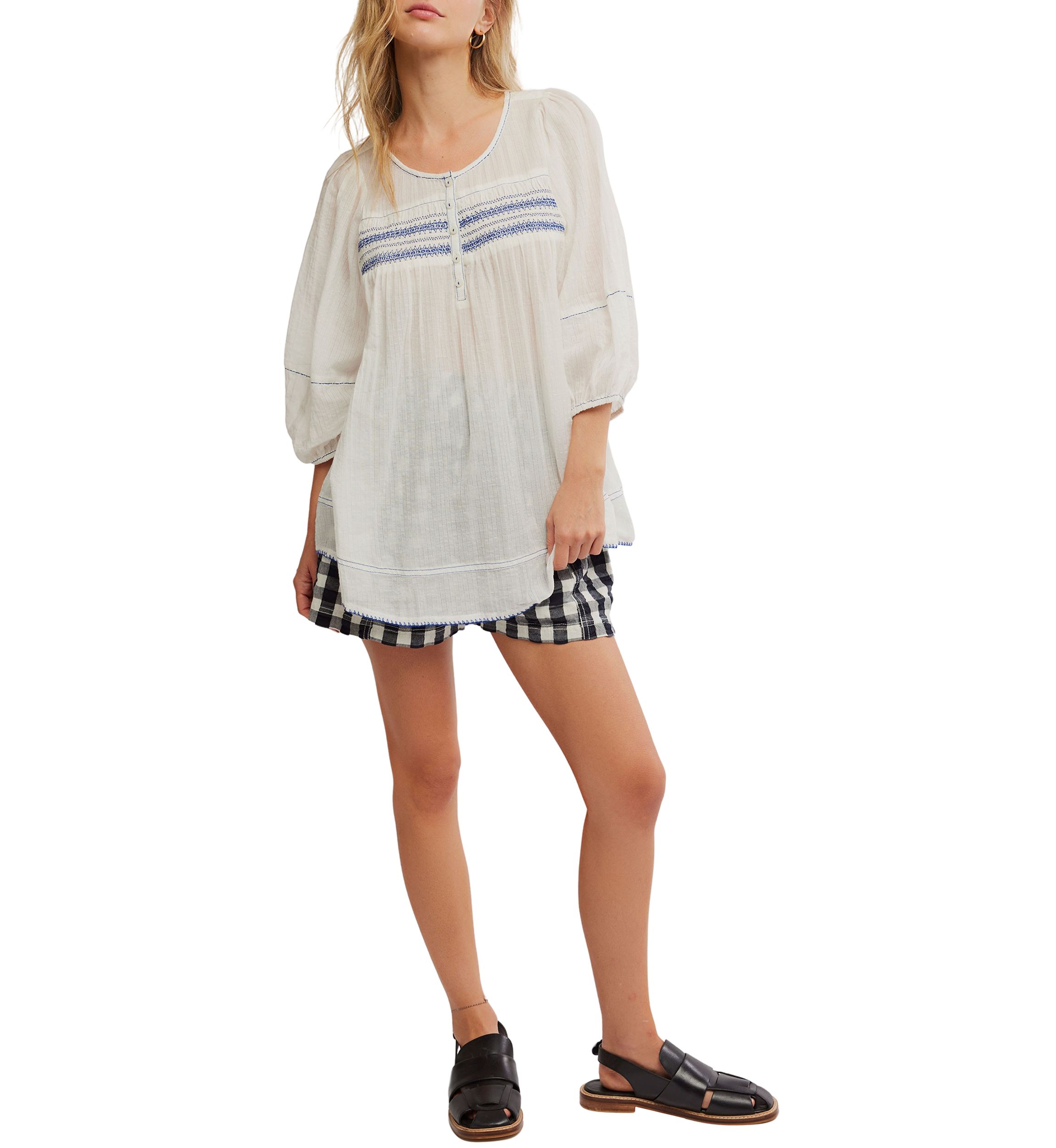 Womens Dylan Smocked Tunic 